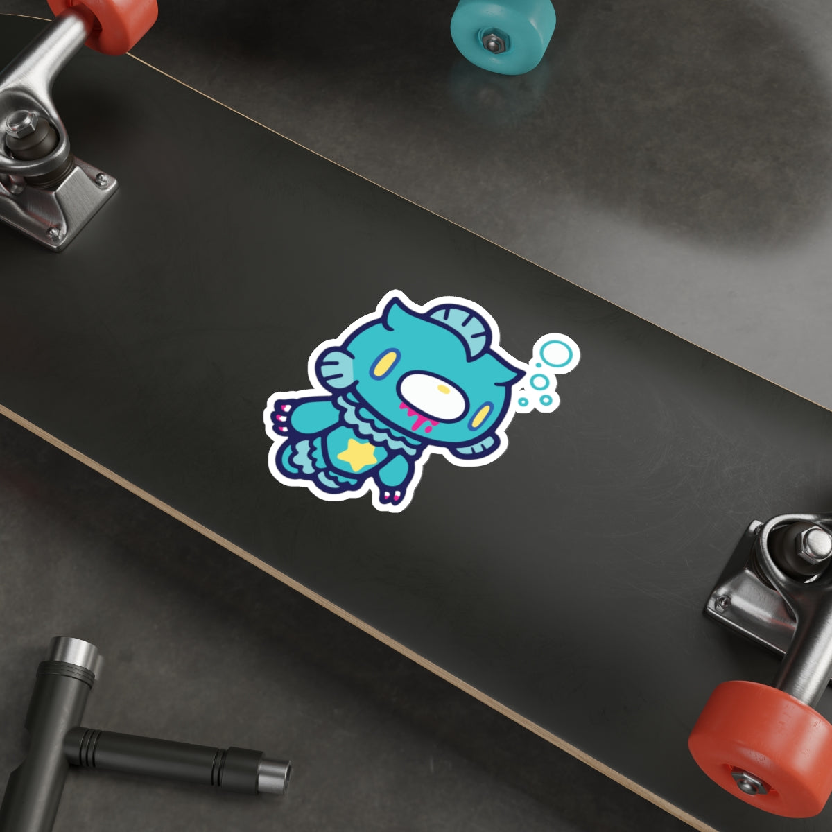 Gloomy Zodiac Pisces Die-Cut Stickers