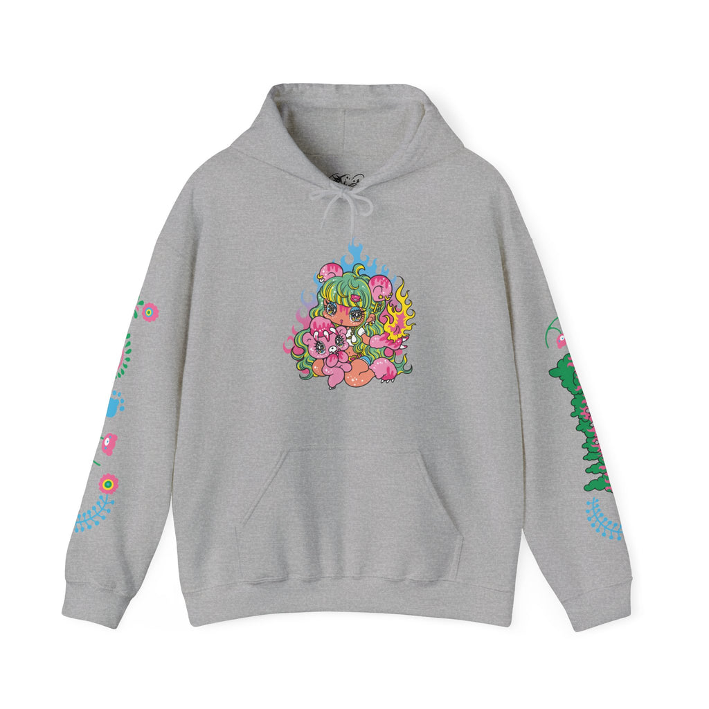 YURIE SEKIYA X GLOOMY BEAR🌟FIRE GAL 2024 Unisex Hooded Sweatshirt