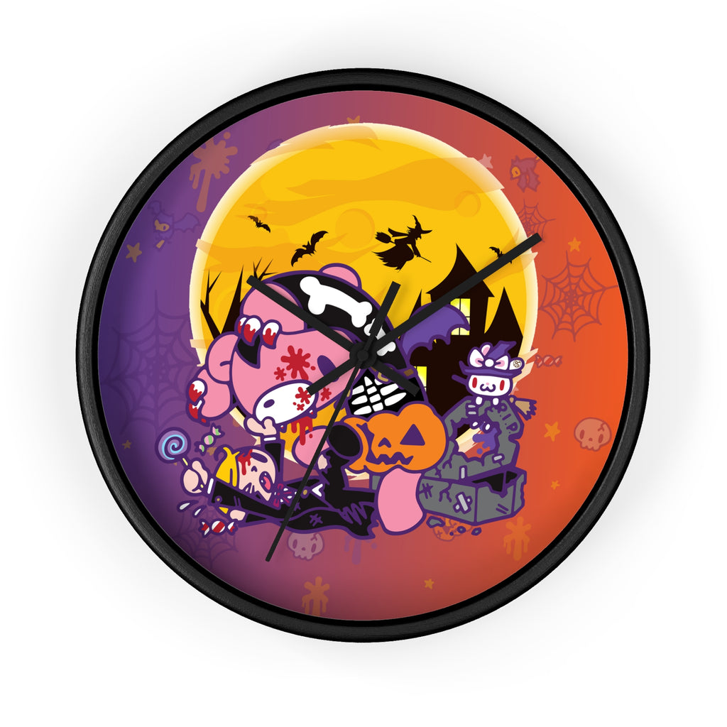 Gloomy Bear Halloween SpookyVille Wall Clock - 2024