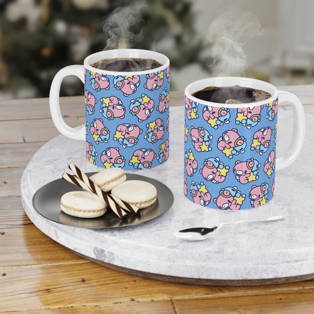 Gloomy Gemini  Bear Ceramic Mug (11oz)