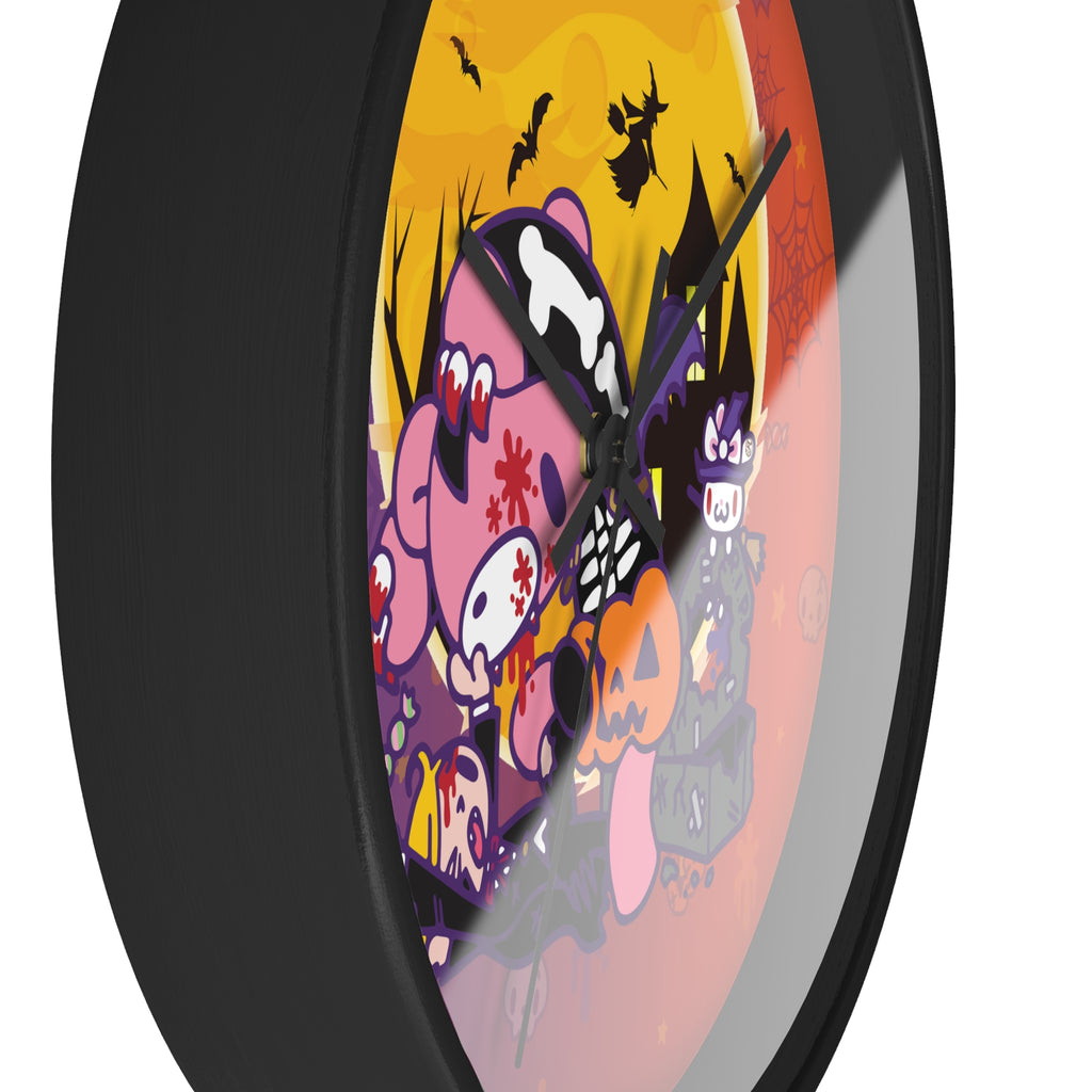 Gloomy Bear Halloween SpookyVille Wall Clock - 2024