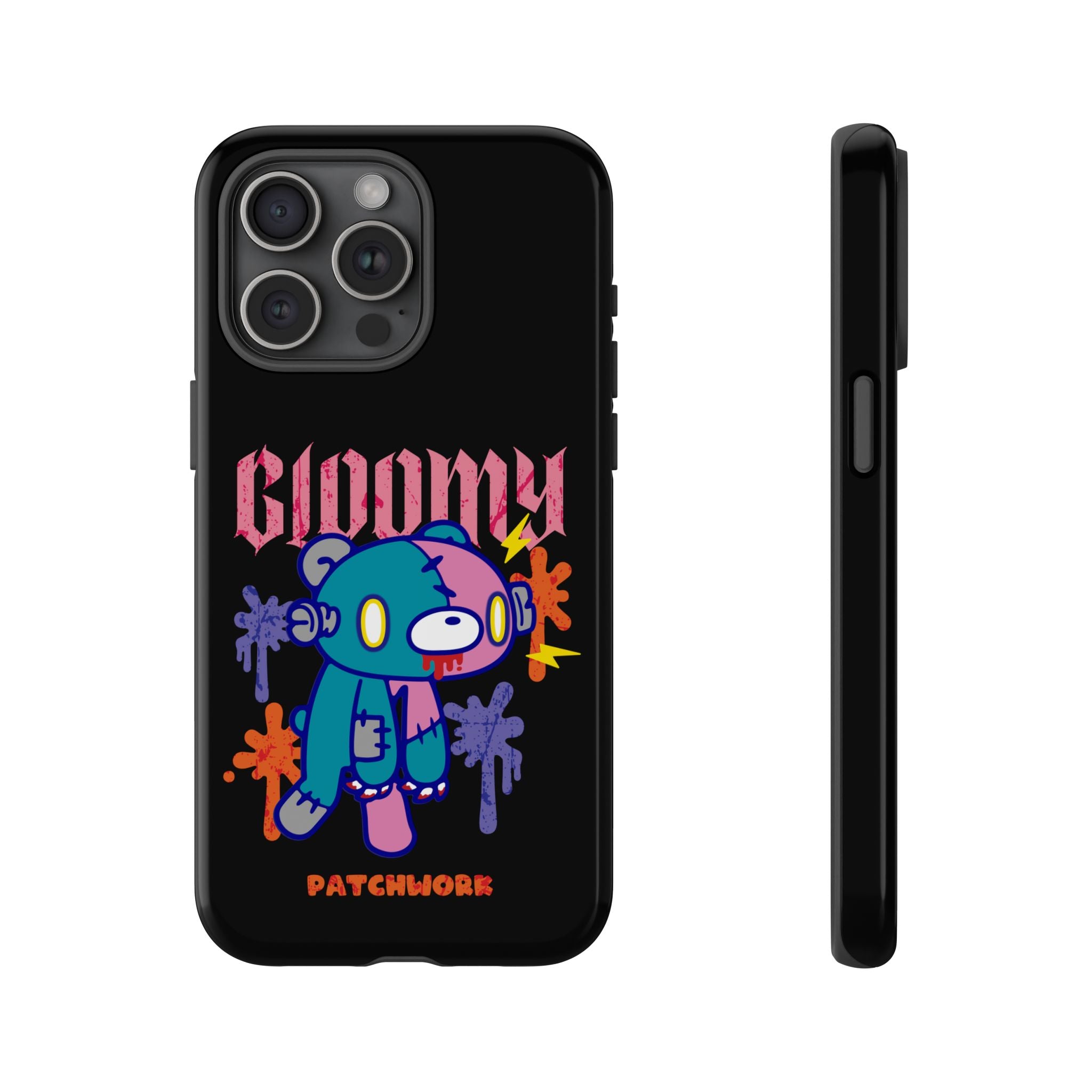gloomy bear Halloween patchwork Phone Case
