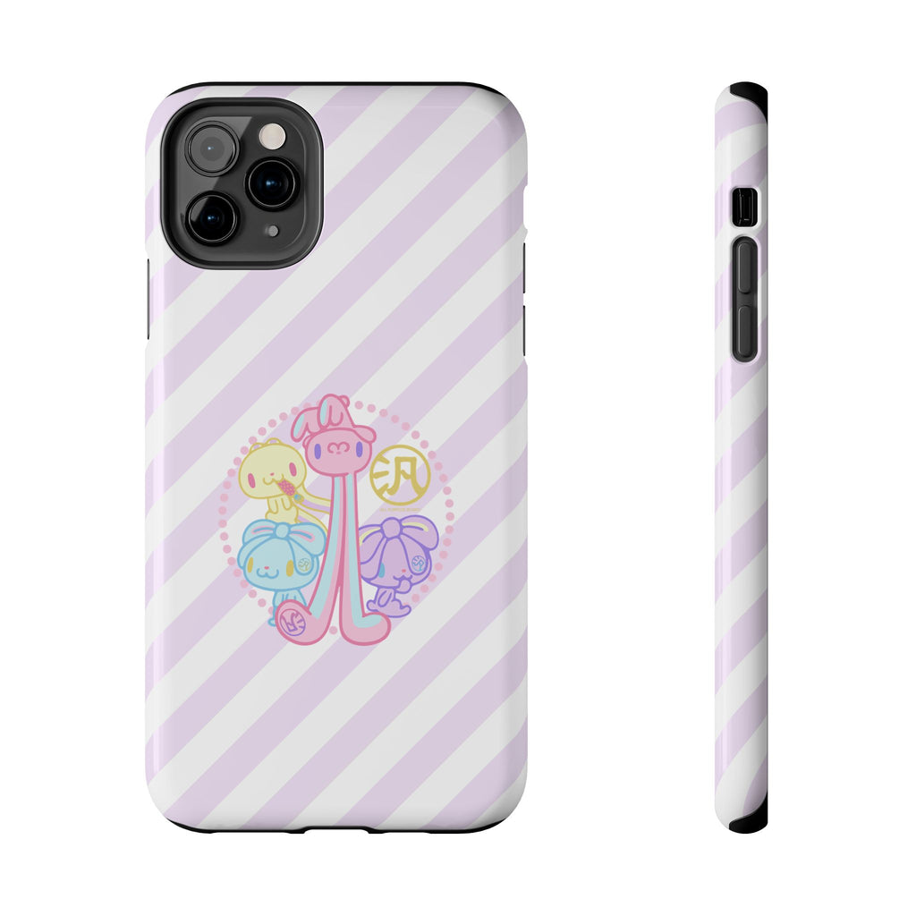 Group Pastel All Purpose Bunny - iPhone Case