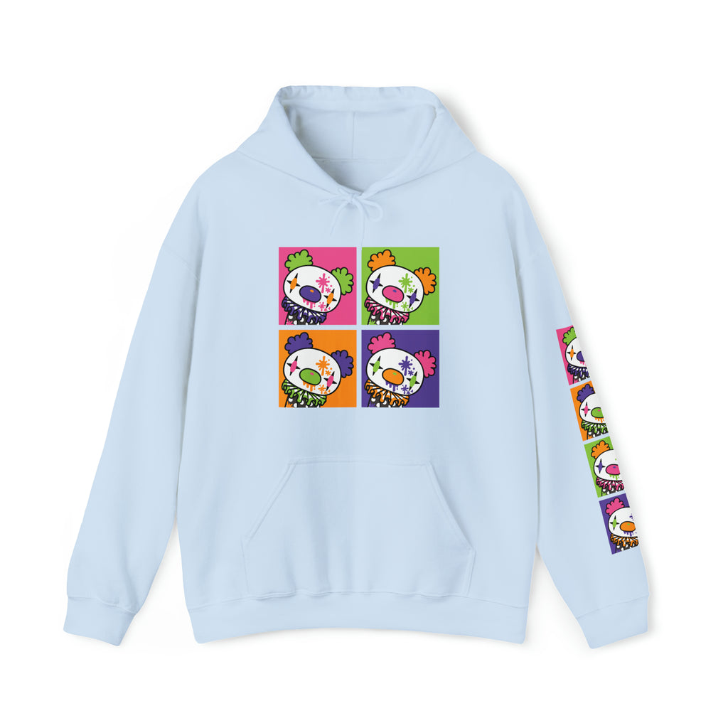 Gloomy Clown Multicolor Unisex Hooded Sweatshirt