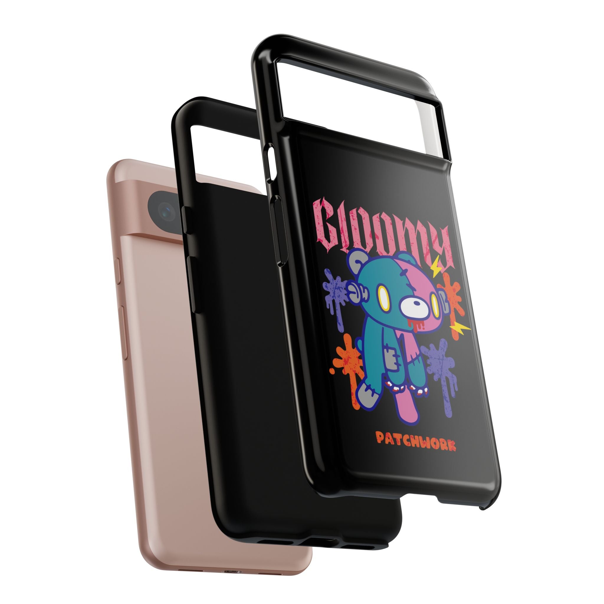 gloomy bear Halloween patchwork Phone Case