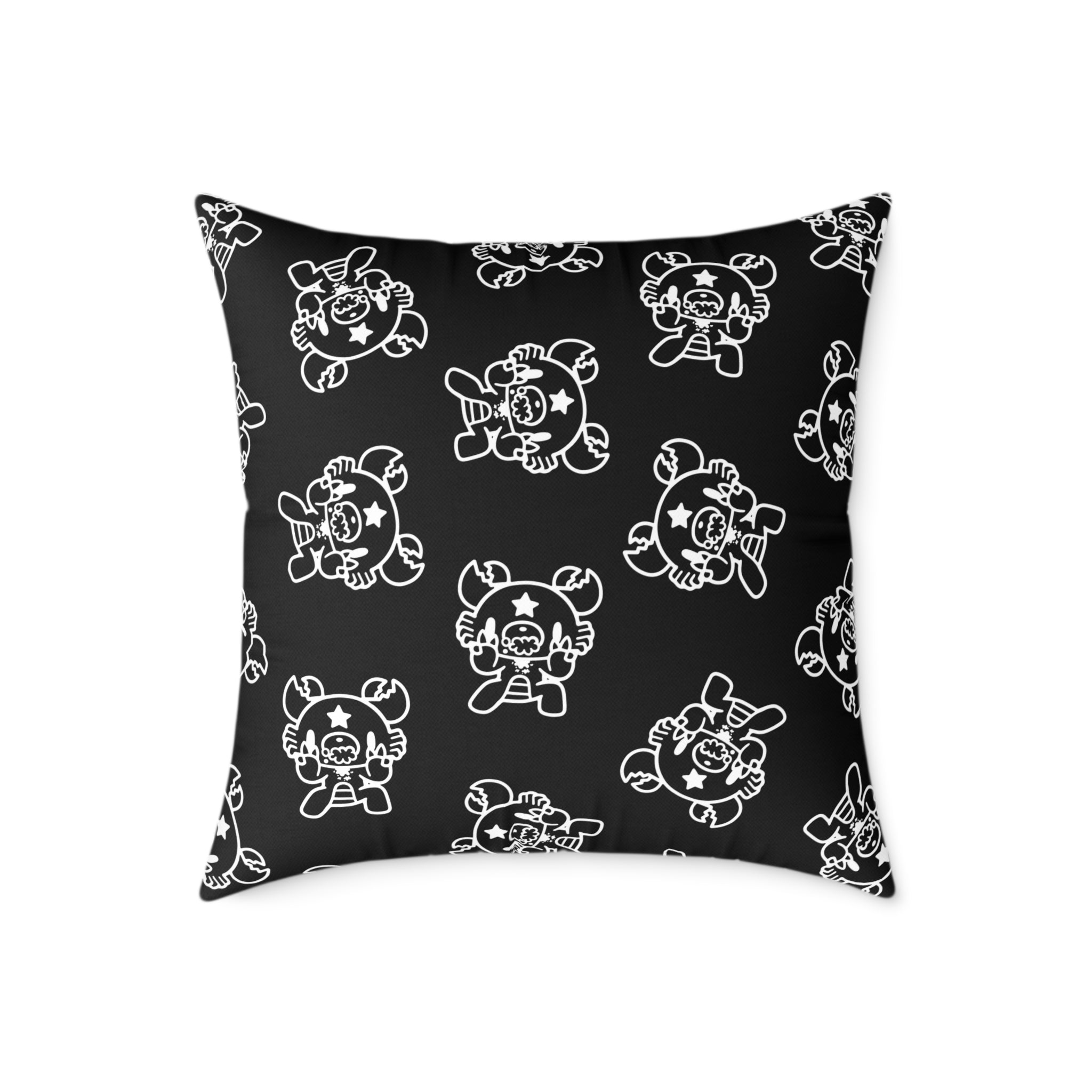 Gloomy Cancer Zodiac Square Poly Canvas Pillow