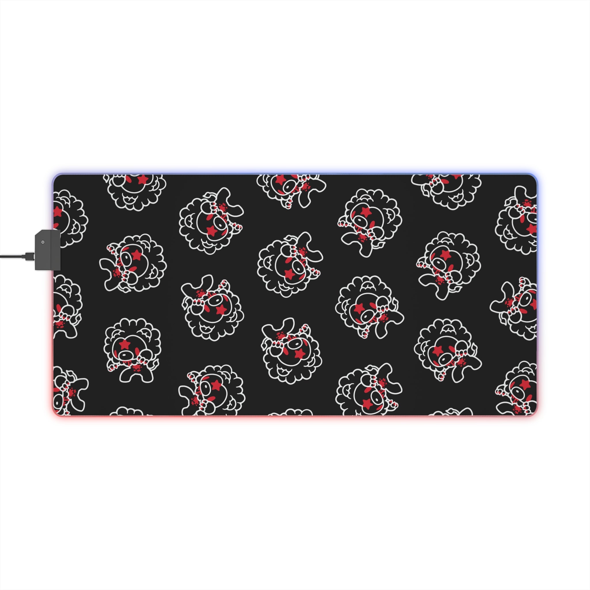 Leo Zodiac gloomy bear LED Gaming Mouse Pad
