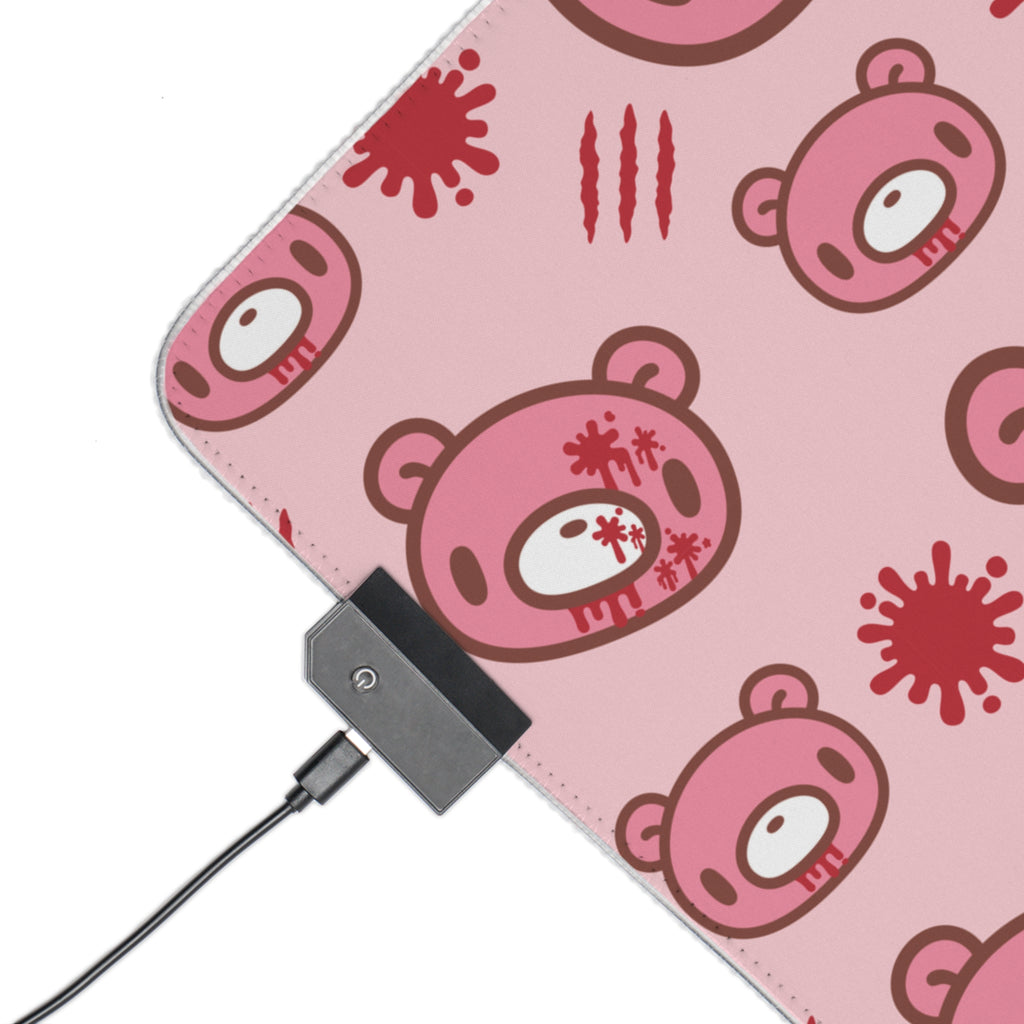Gloomy Bear LED Gaming Mouse Pad