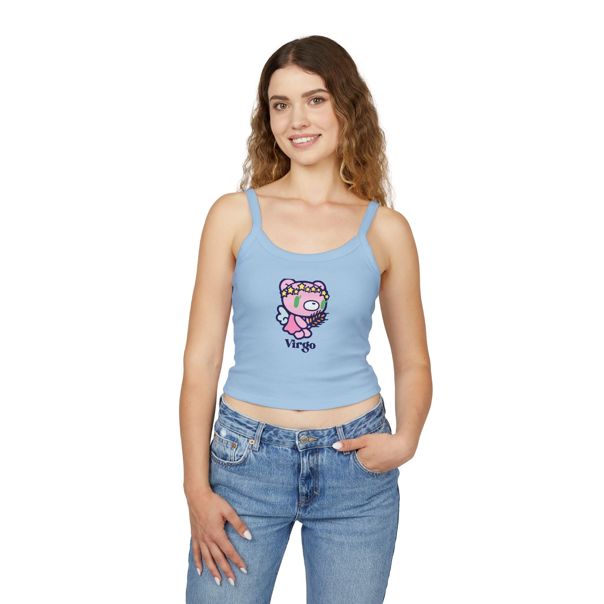 Virgo Zodiac Gloomy Bear Spaghetti Strap Tank Top