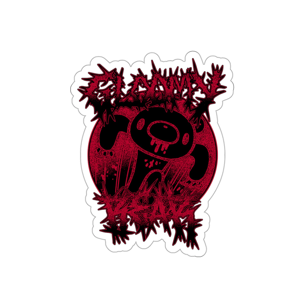 Gloomy Bear Metal Show Red - Die-Cut Sticker