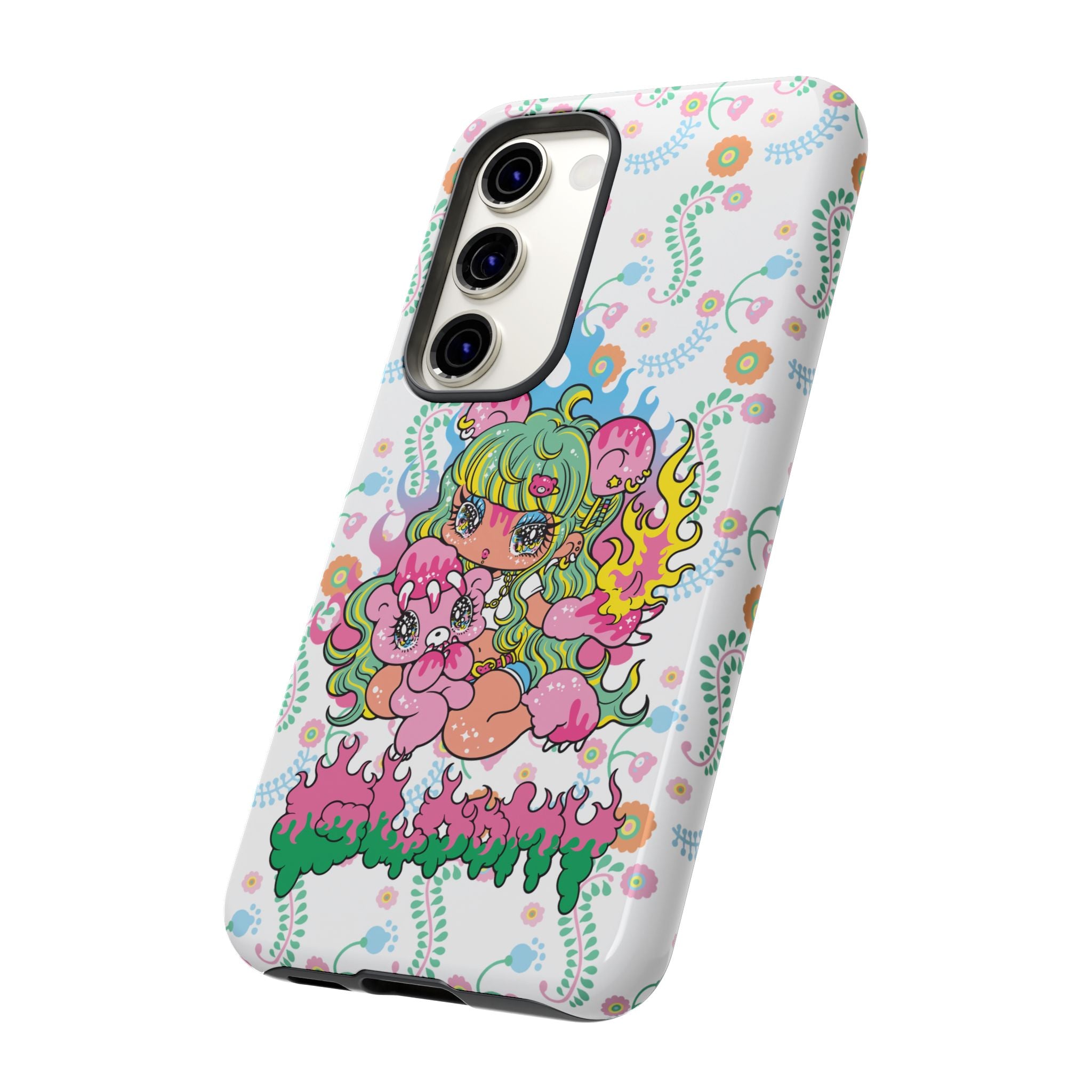 YURIE SEKIYA X GLOOMY BEAR ⭐️ FIRE GIRL PHONE CASE