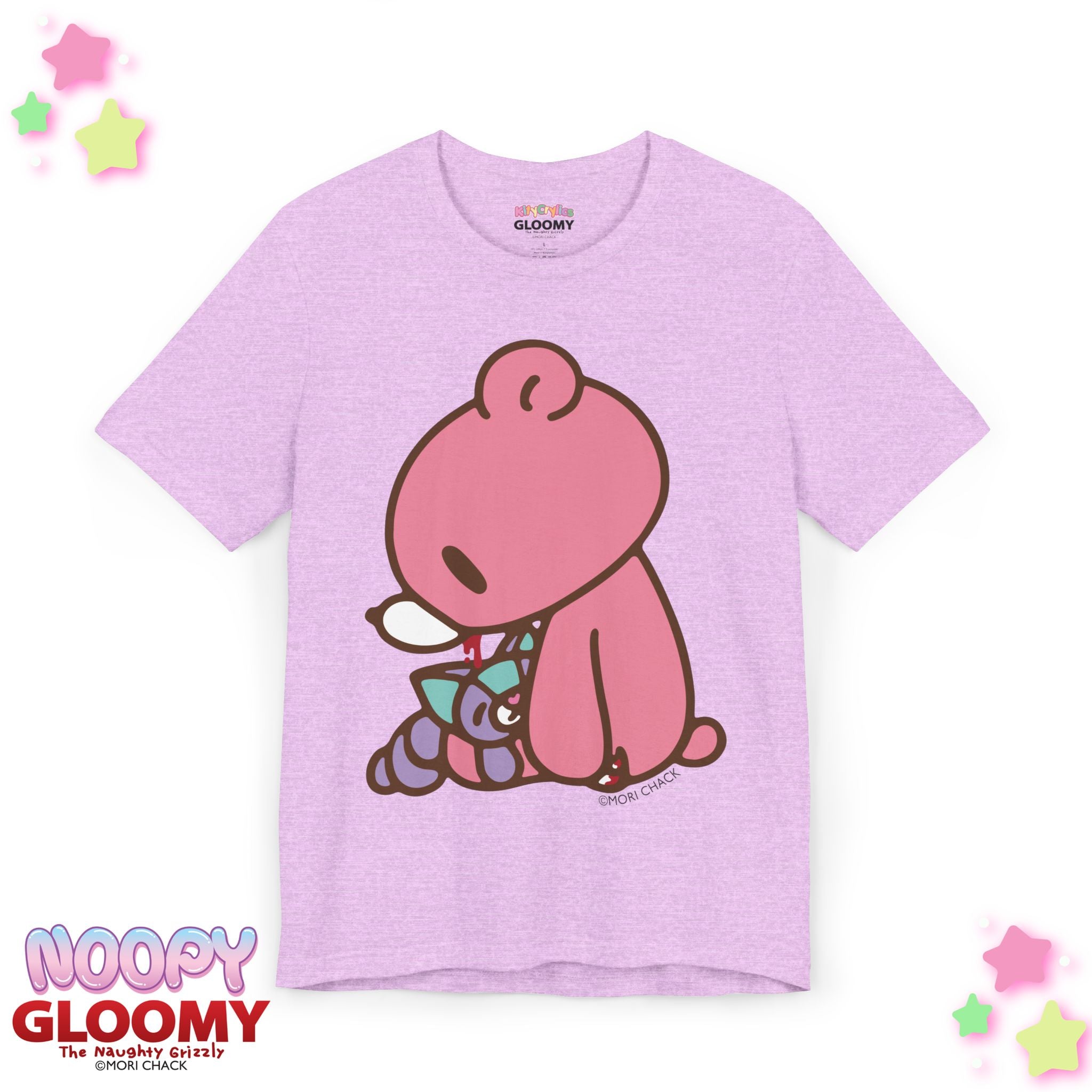 Gloomy Bear x Magical Noopy - UNISEX TEE [SITTING / LAVENDER]