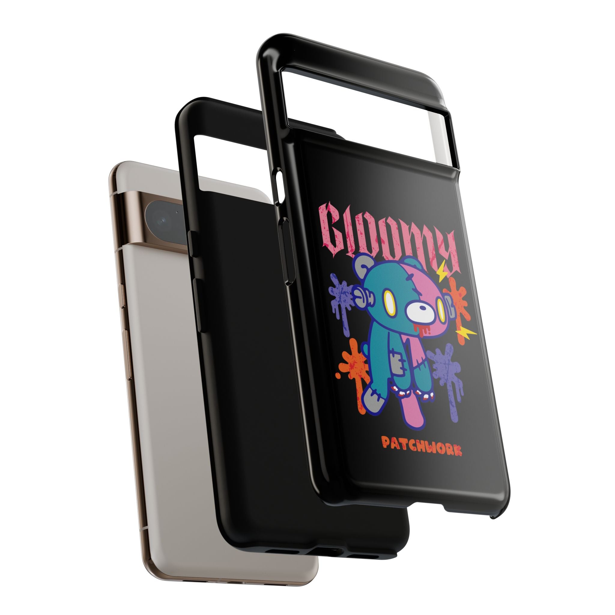 gloomy bear Halloween patchwork Phone Case