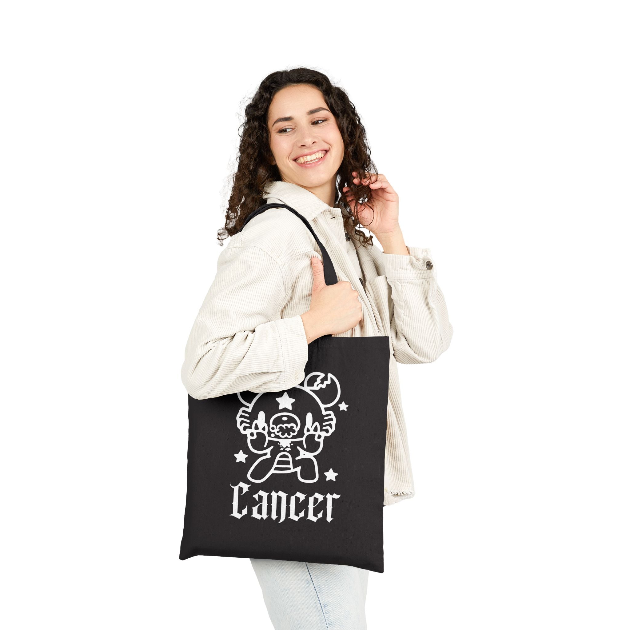 Gloomy Zodiac Cancer Canvas Tote Bag