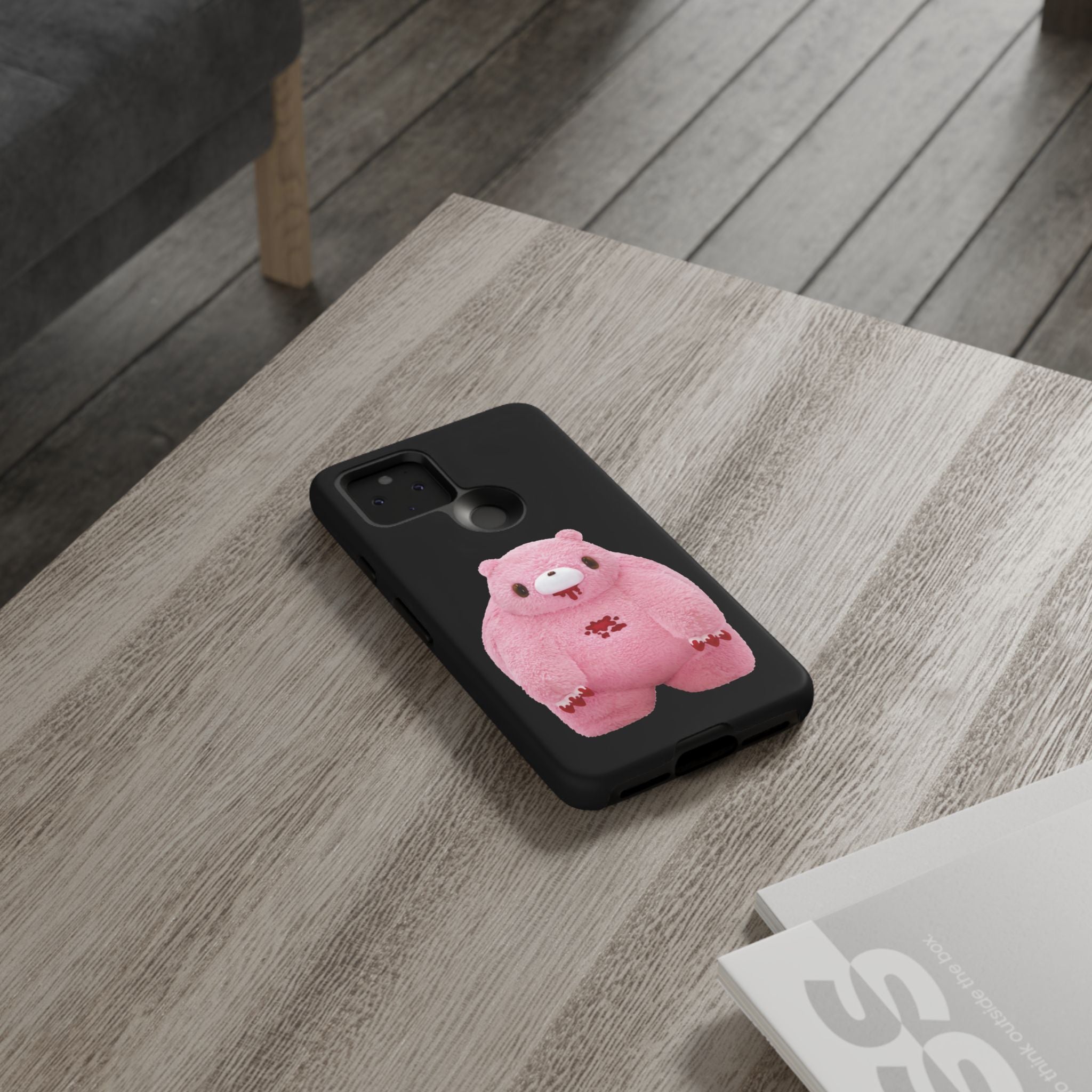 Chubby Gloomy Plush Tough Phone Case