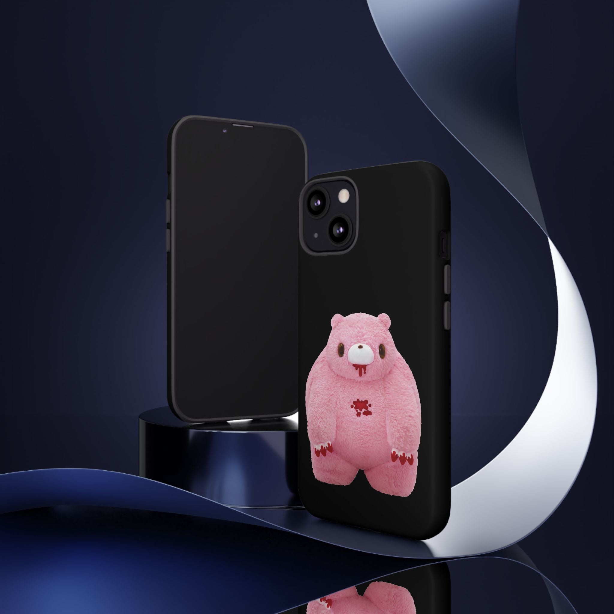 Chubby Gloomy Plush Tough Phone Case