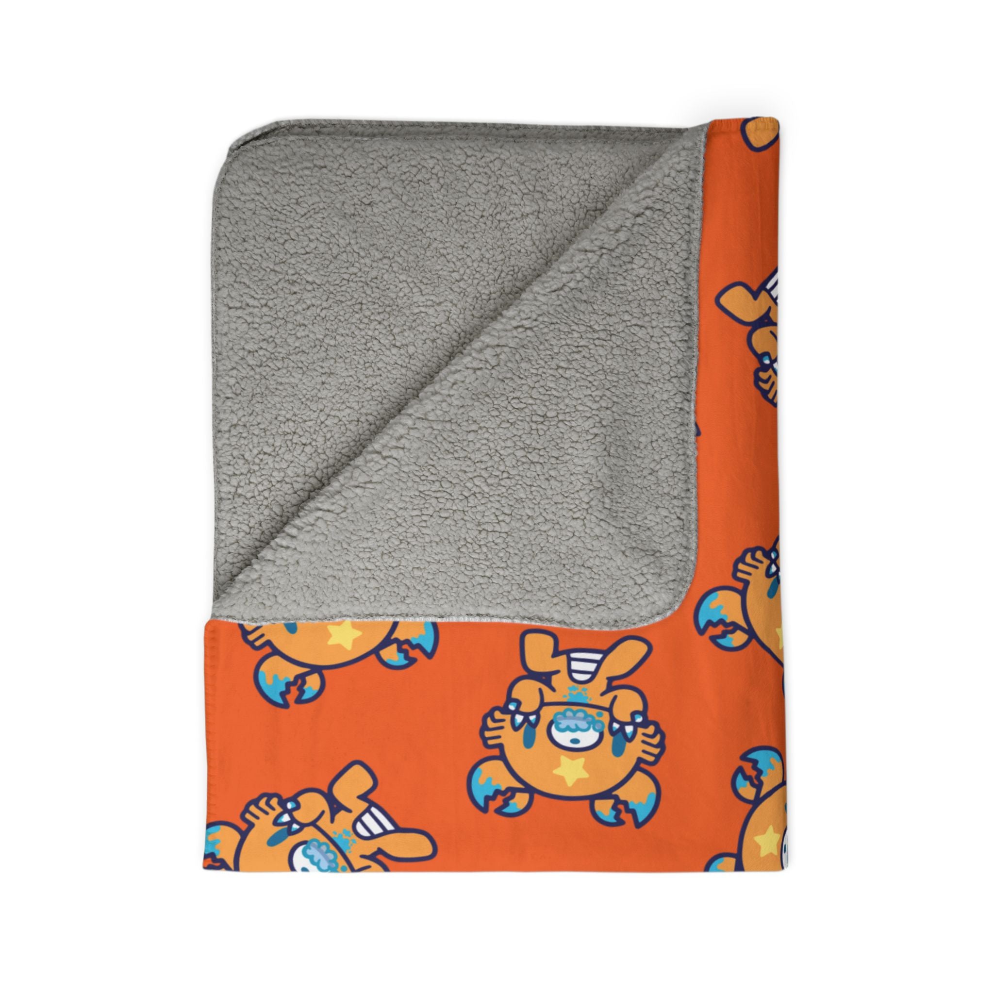 Gloomy Bear Cancer Zodiac Fleece Sherpa Blanket