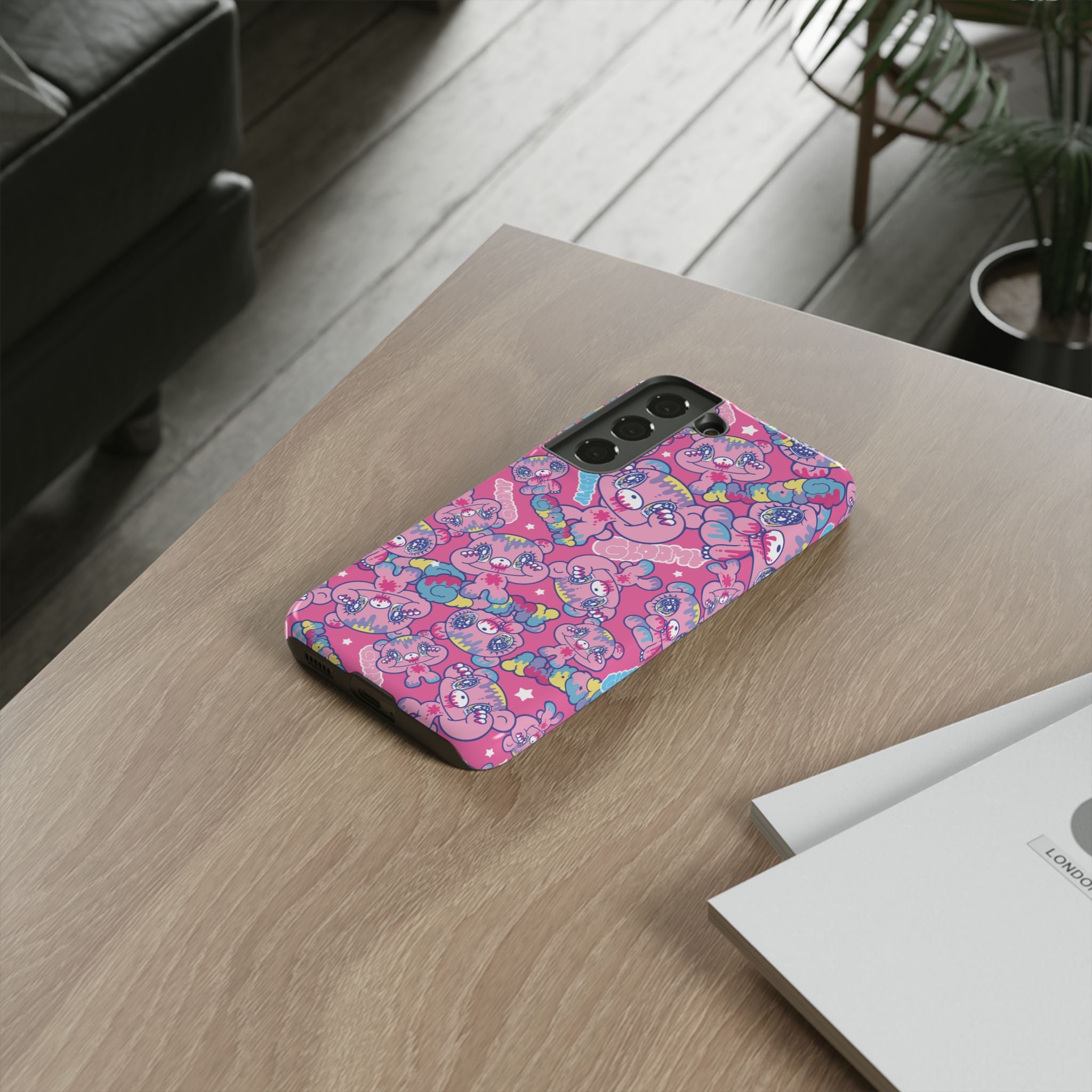 YURIE SEKIYA x GLOOMY BEAR ⭐️ PINK GLOOMY MANIA phone case