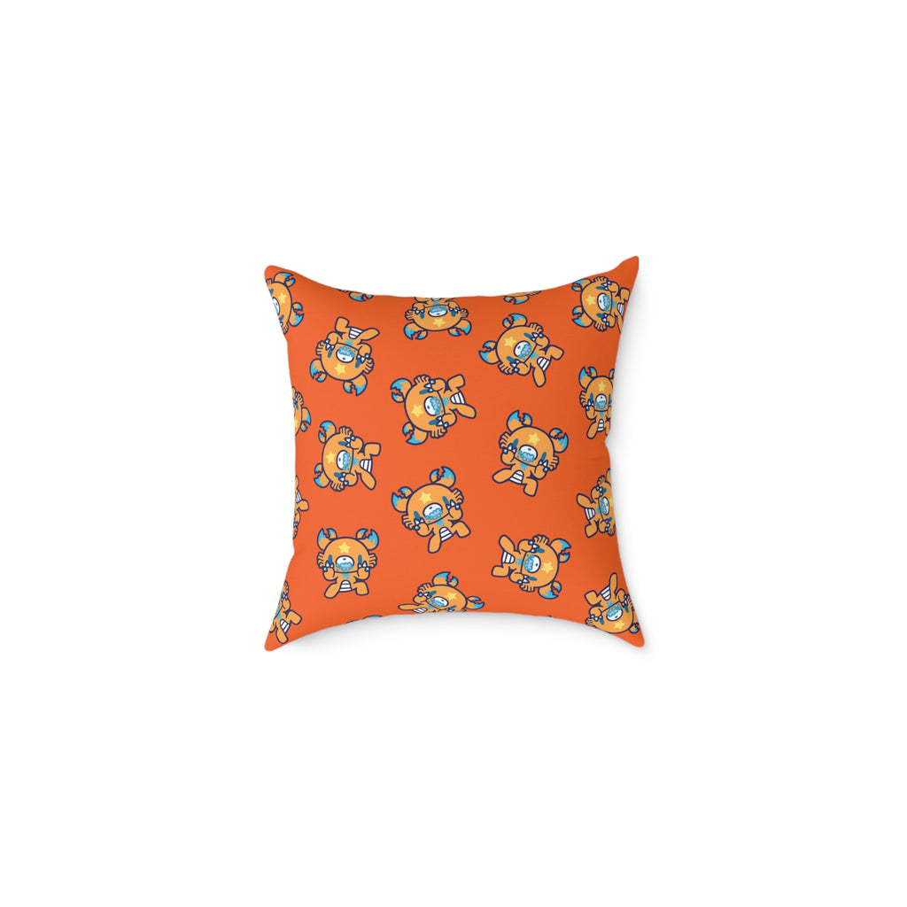 Gloomy Cancer Zodiac Square Poly Canvas Pillow