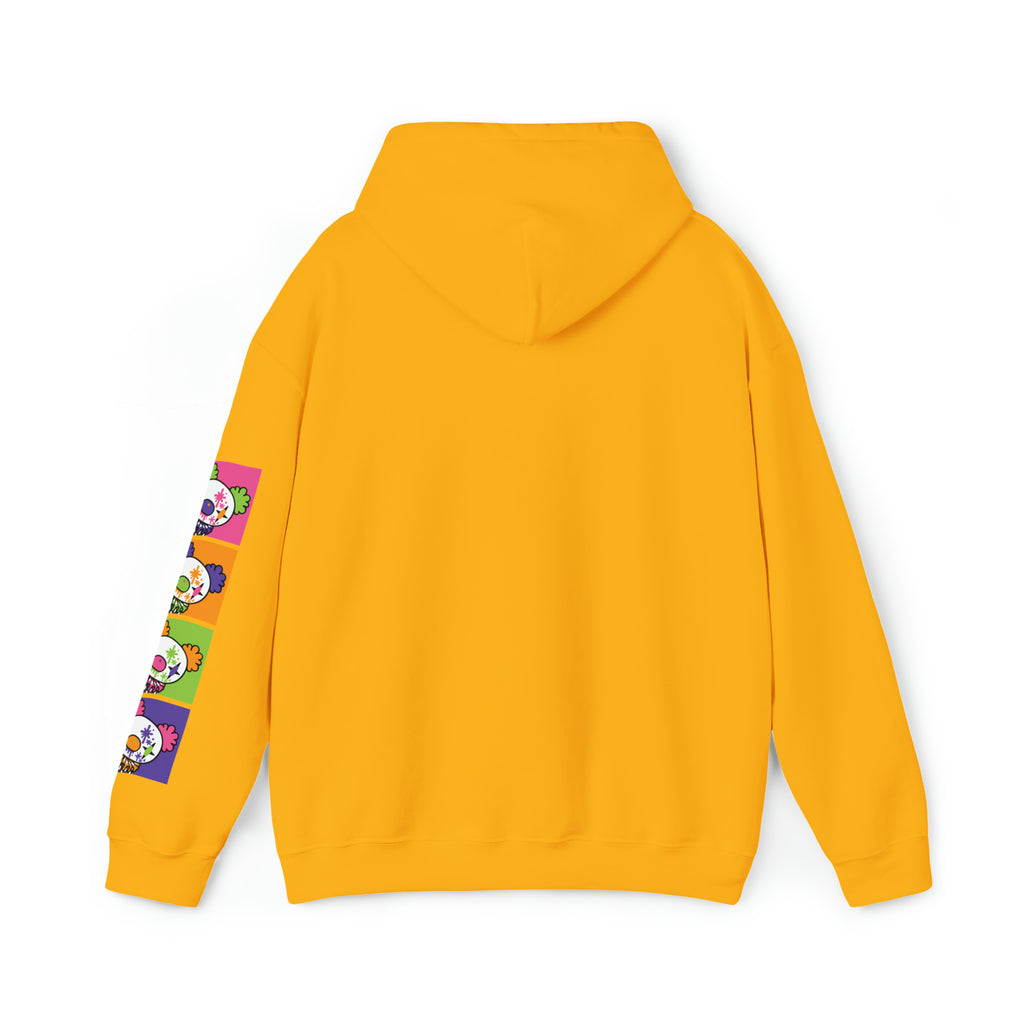 Gloomy Clown Multicolor Unisex Hooded Sweatshirt