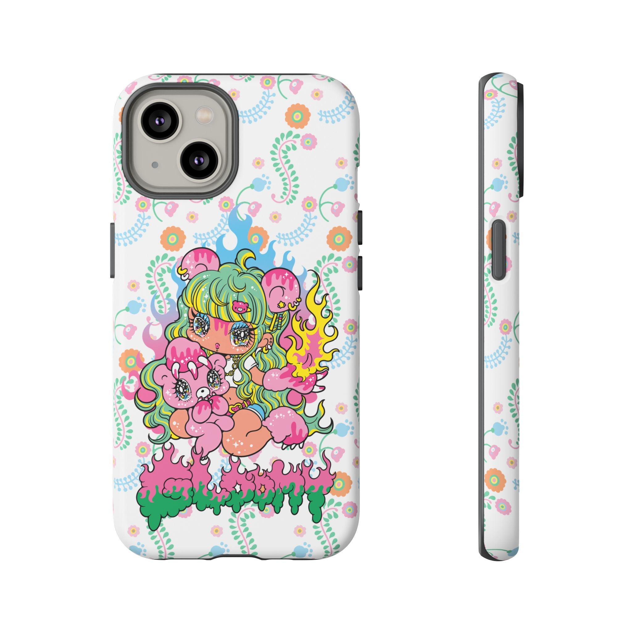 YURIE SEKIYA X GLOOMY BEAR ⭐️ FIRE GIRL PHONE CASE