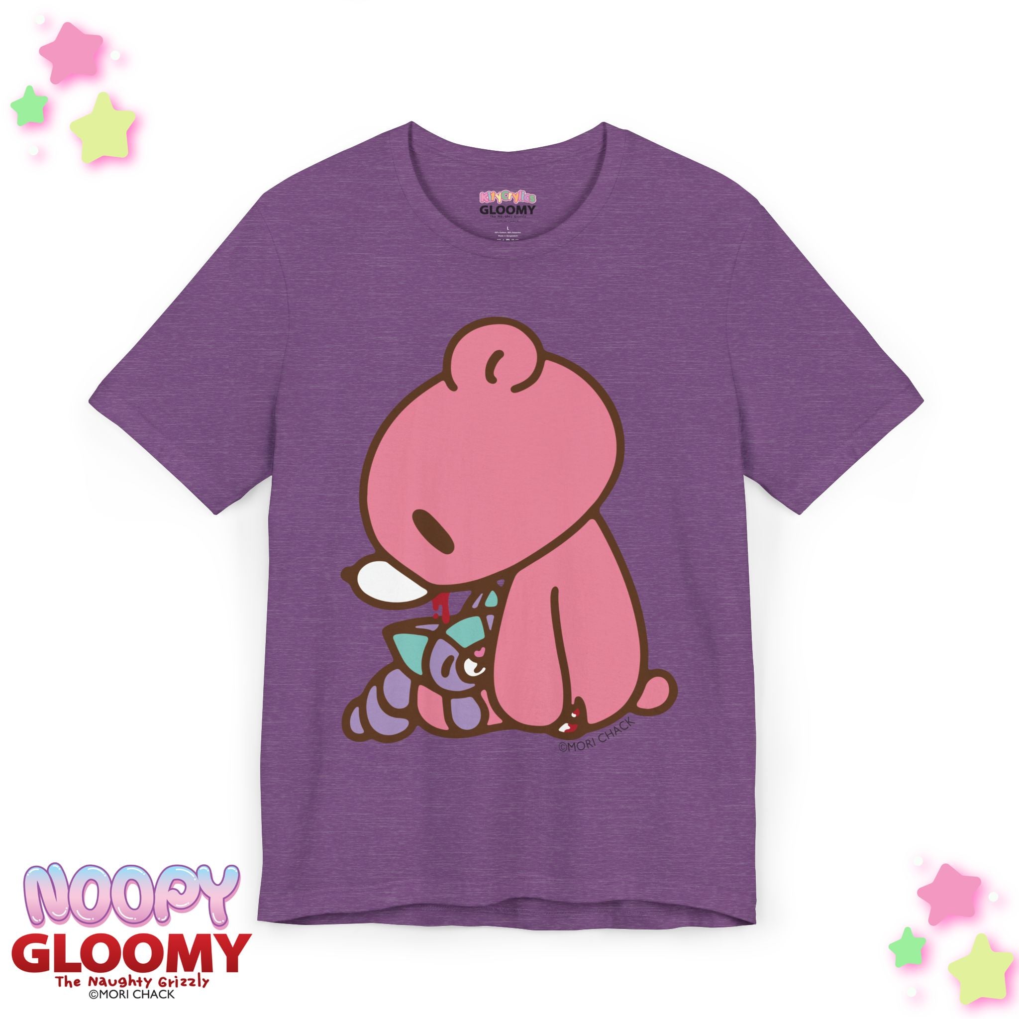 Gloomy Bear x Magical Noopy - UNISEX TEE [SITTING / LAVENDER]