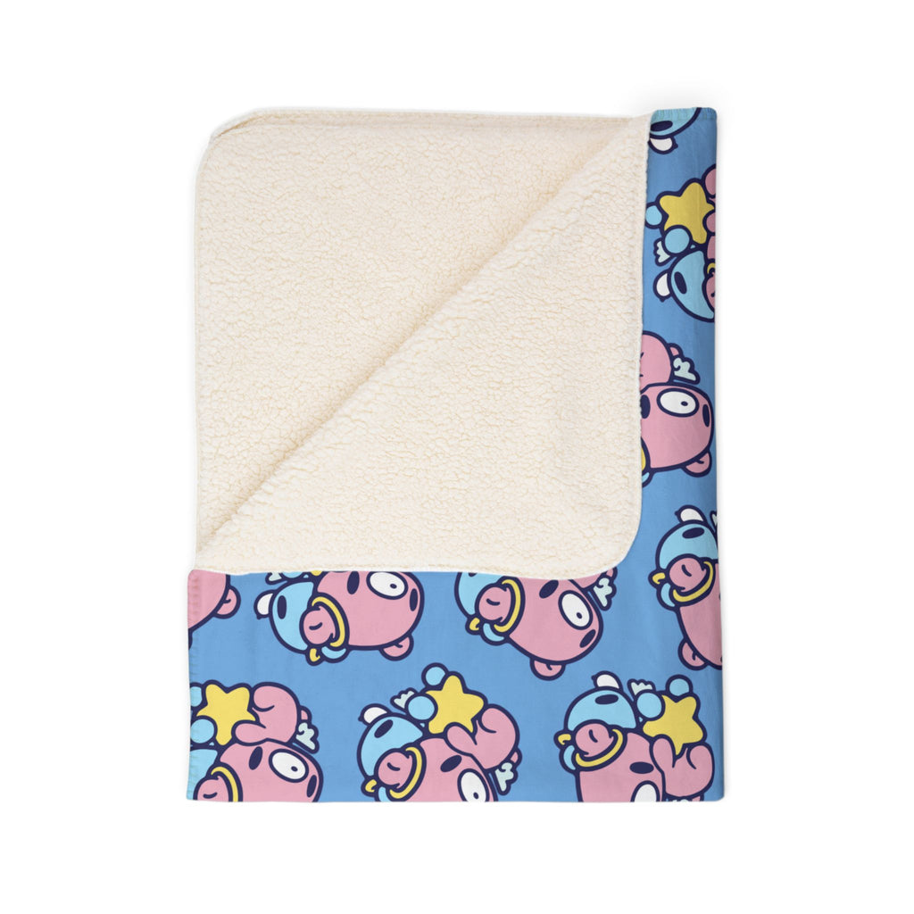 Gloomy Bear gemini Zodiac Fleece Sherpa Blanket