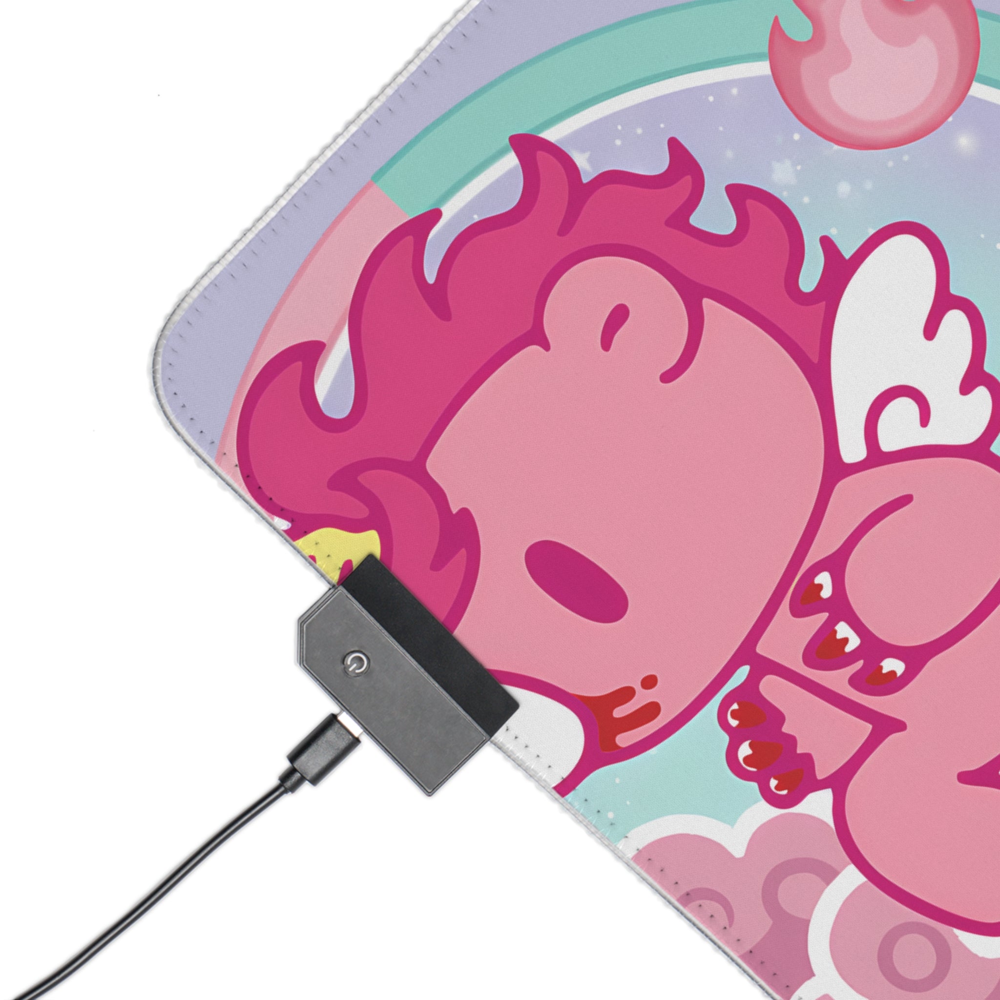 Fire Horse Gloomy Bear LED Gaming Mouse Pad