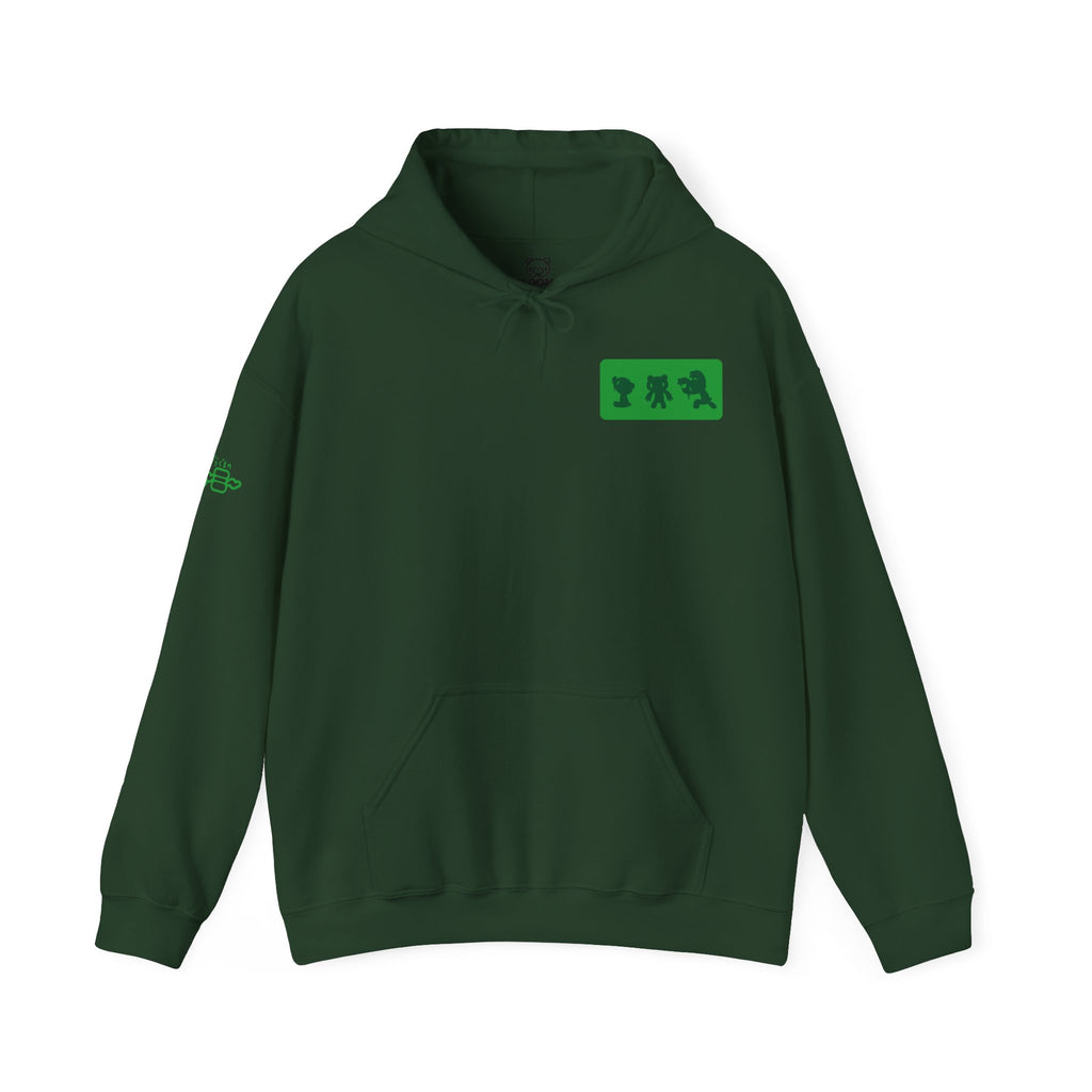 Very Green Gloomy Bear Hooded Sweatshirt