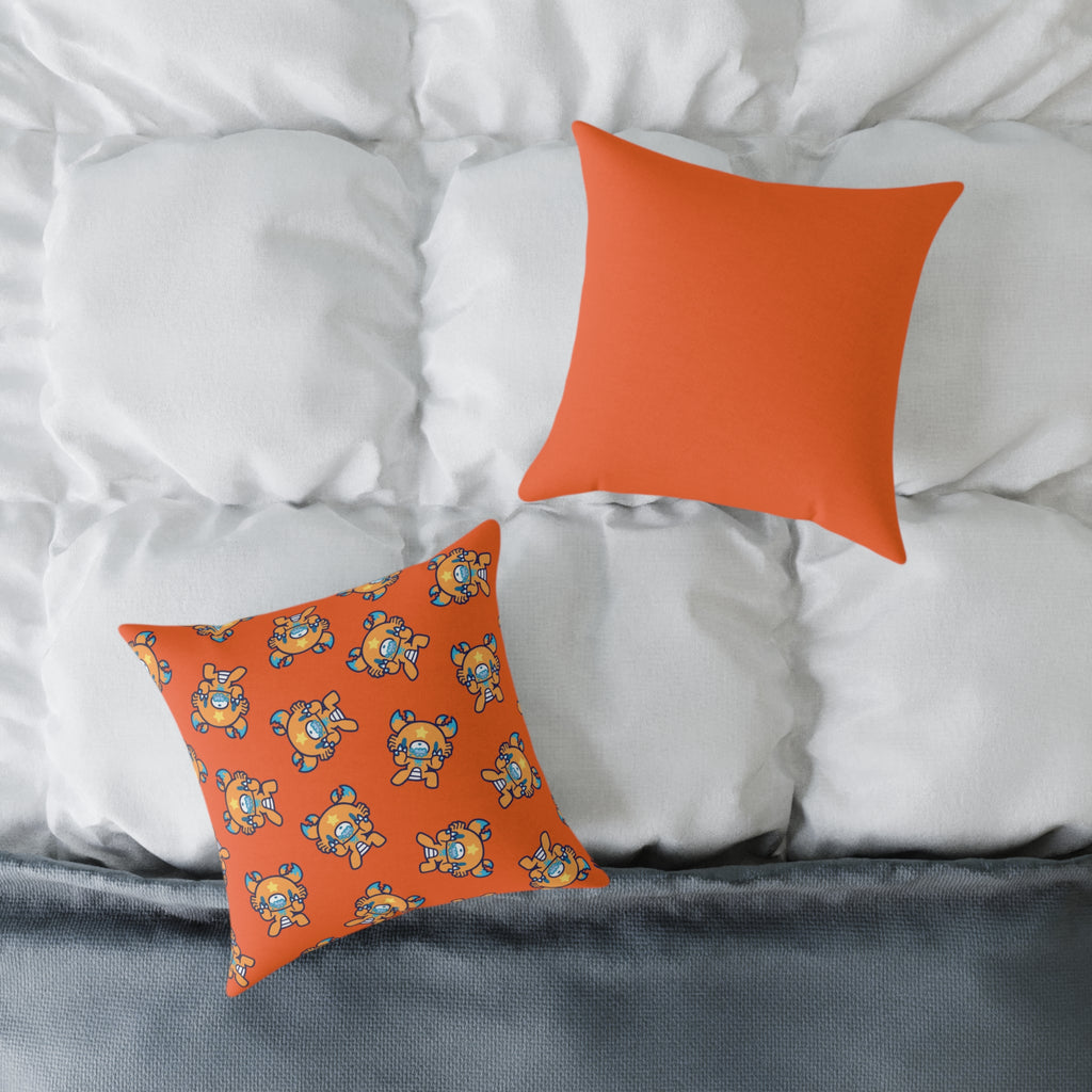 Gloomy Cancer Zodiac Square Poly Canvas Pillow