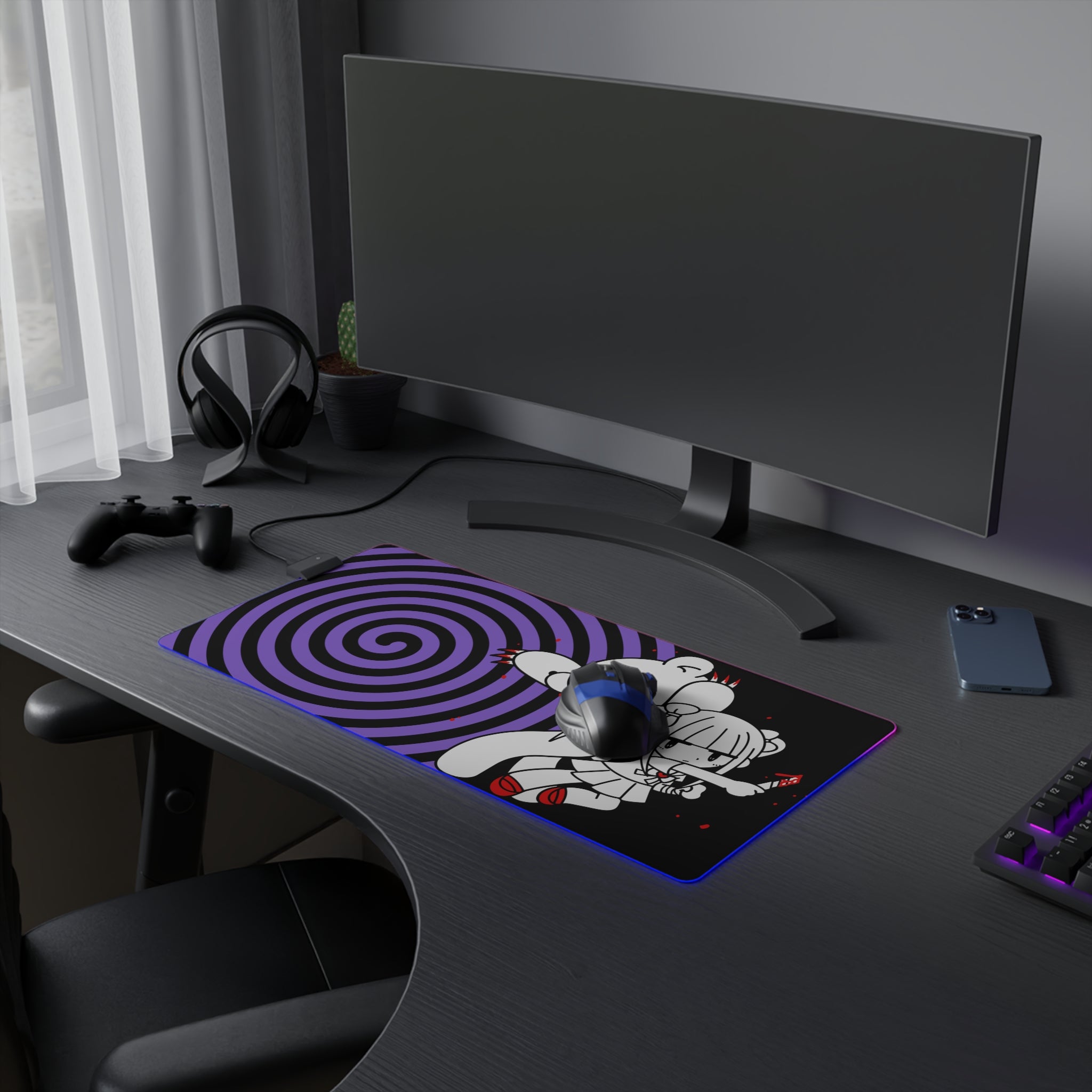 menhera x gloomy bear LED Gaming Mouse Pad