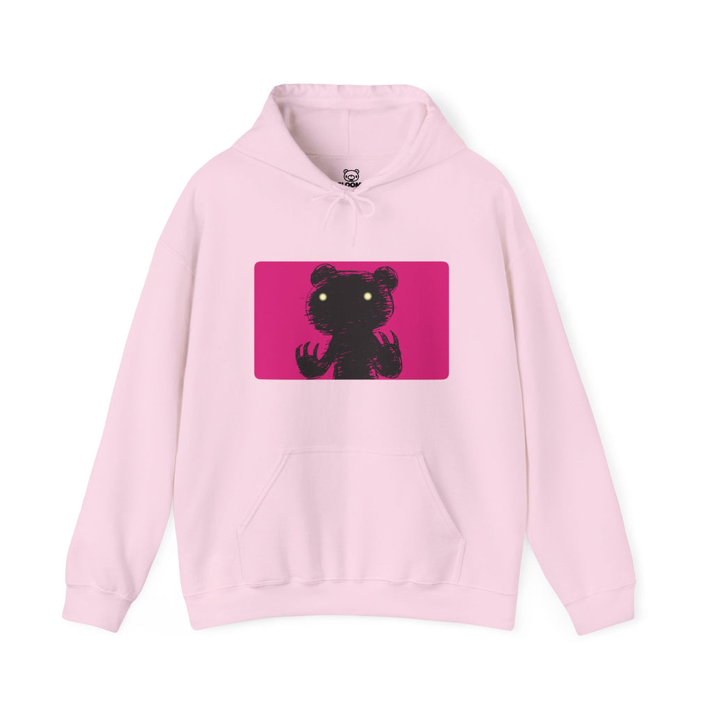 Pink Block Abstraction Gloomy Bear Unisex Hooded Sweatshirt