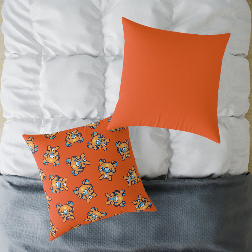 Gloomy Cancer Zodiac Square Poly Canvas Pillow