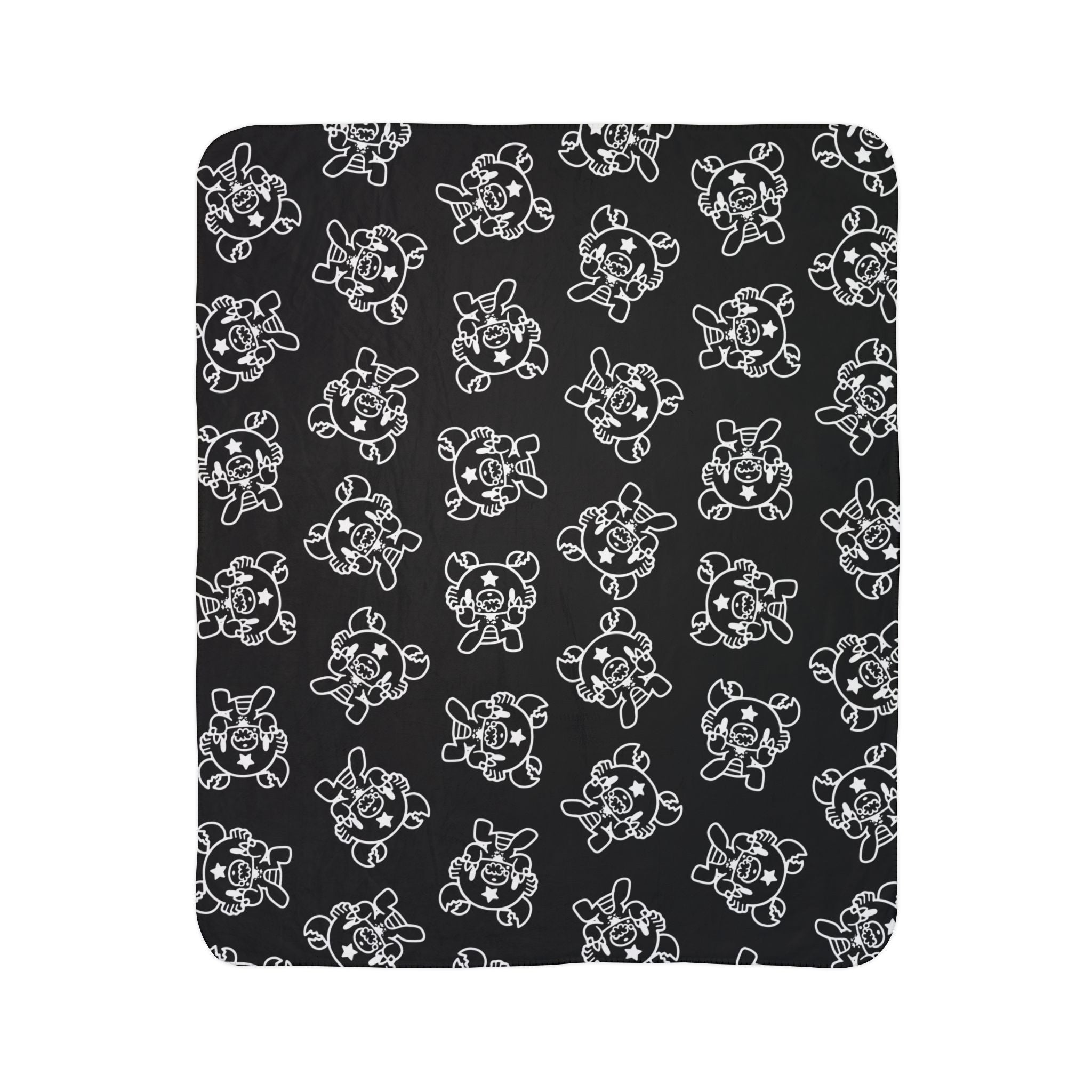 Gloomy Bear Cancer Zodiac Fleece Sherpa Blanket