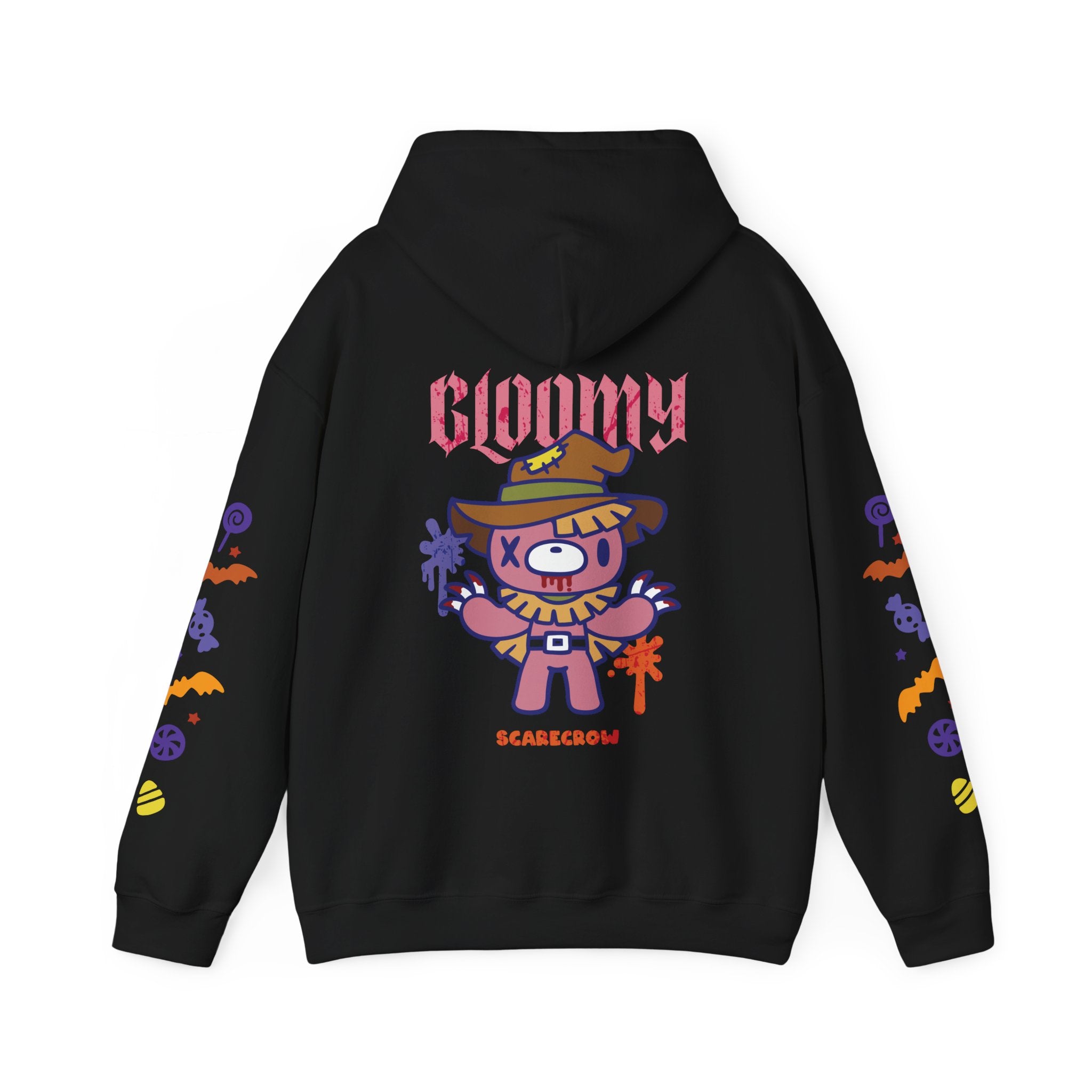 Halloween Scarecrow Gloomy Bear Hoodie