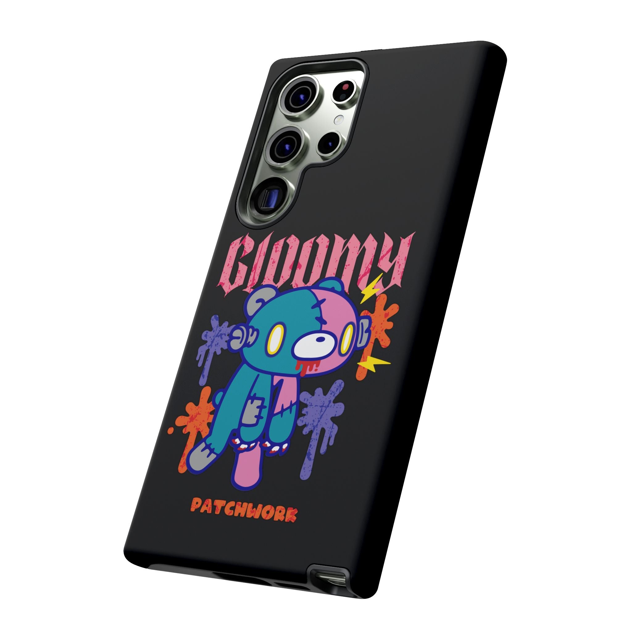 gloomy bear Halloween patchwork Phone Case