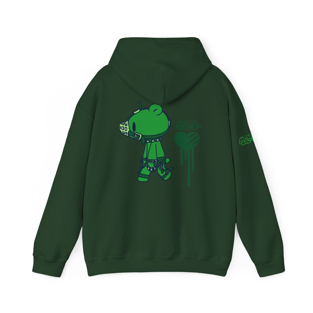 Very Green Gloomy Bear Hooded Sweatshirt