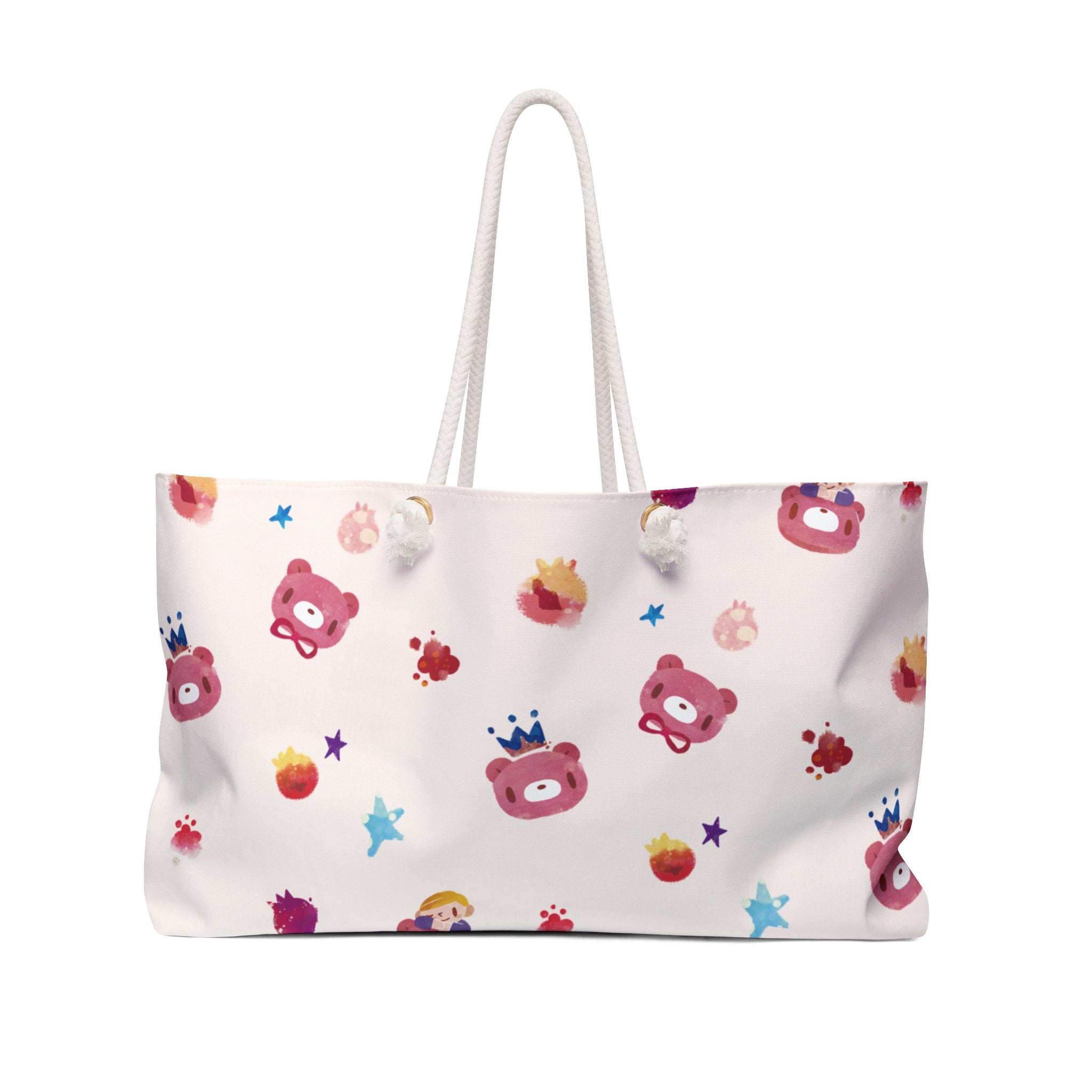 Gloomy Head Pastel Pattern Weekender Beach Bag