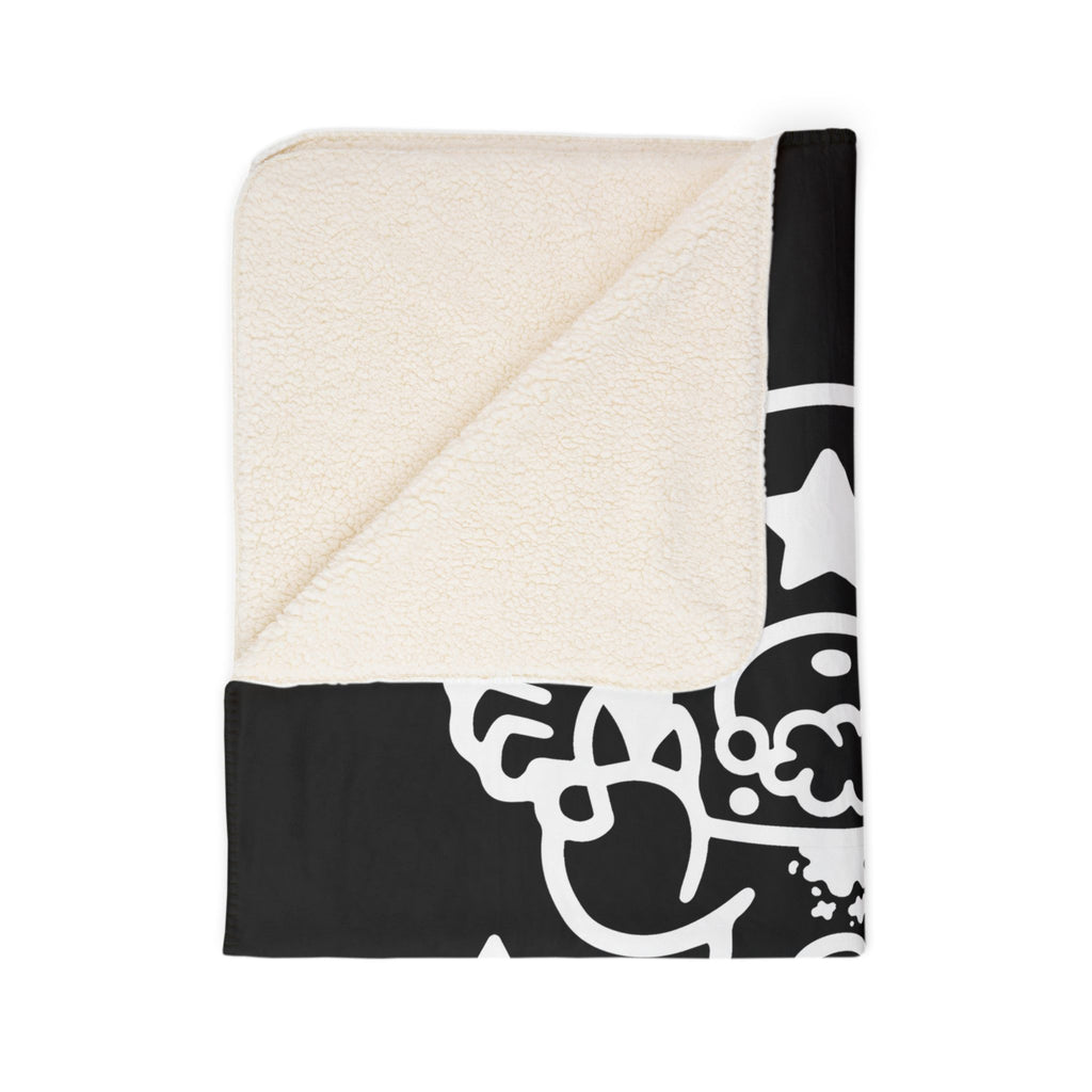 Gloomy Bear Cancer Zodiac Fleece Sherpa Blanket