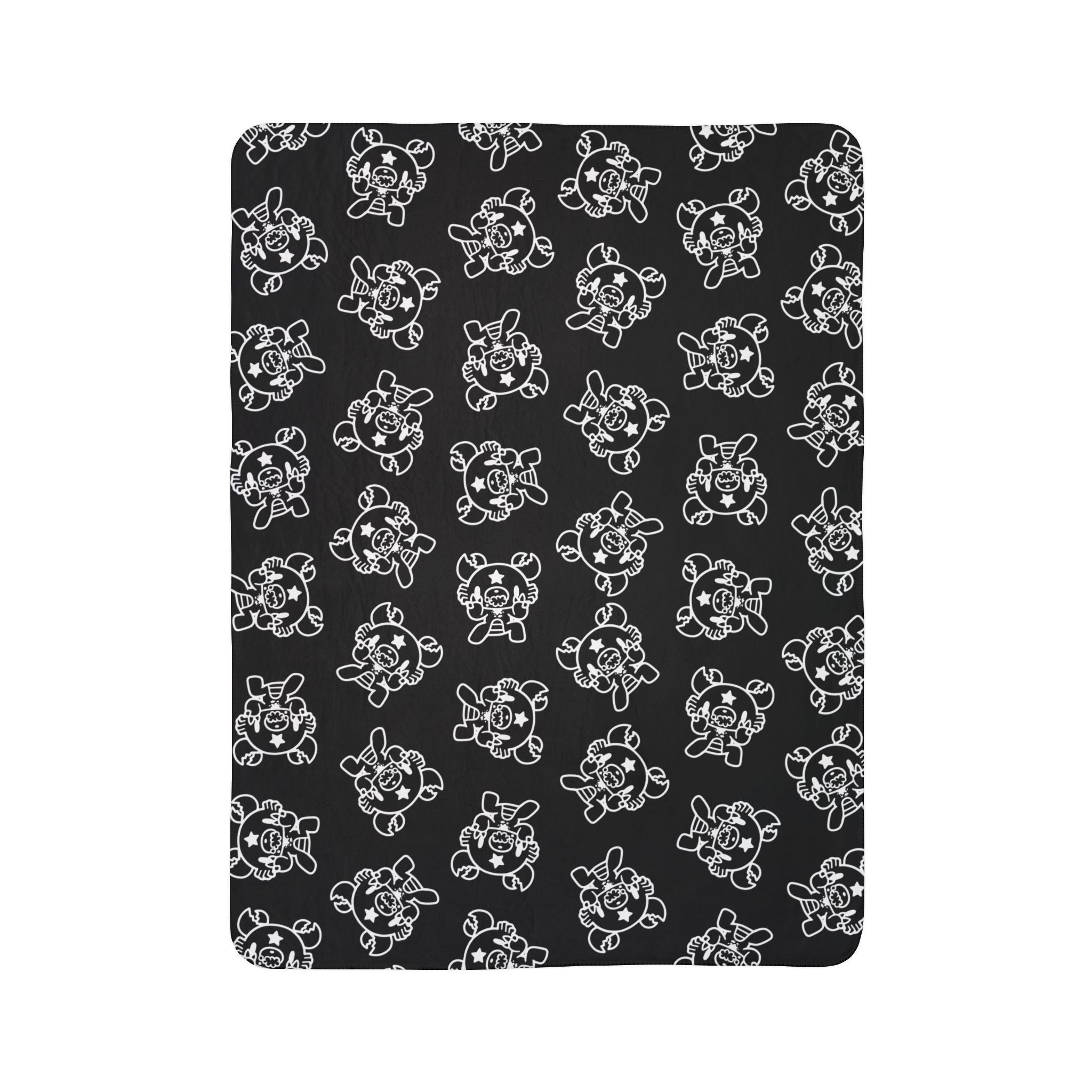 Gloomy Bear Cancer Zodiac Fleece Sherpa Blanket