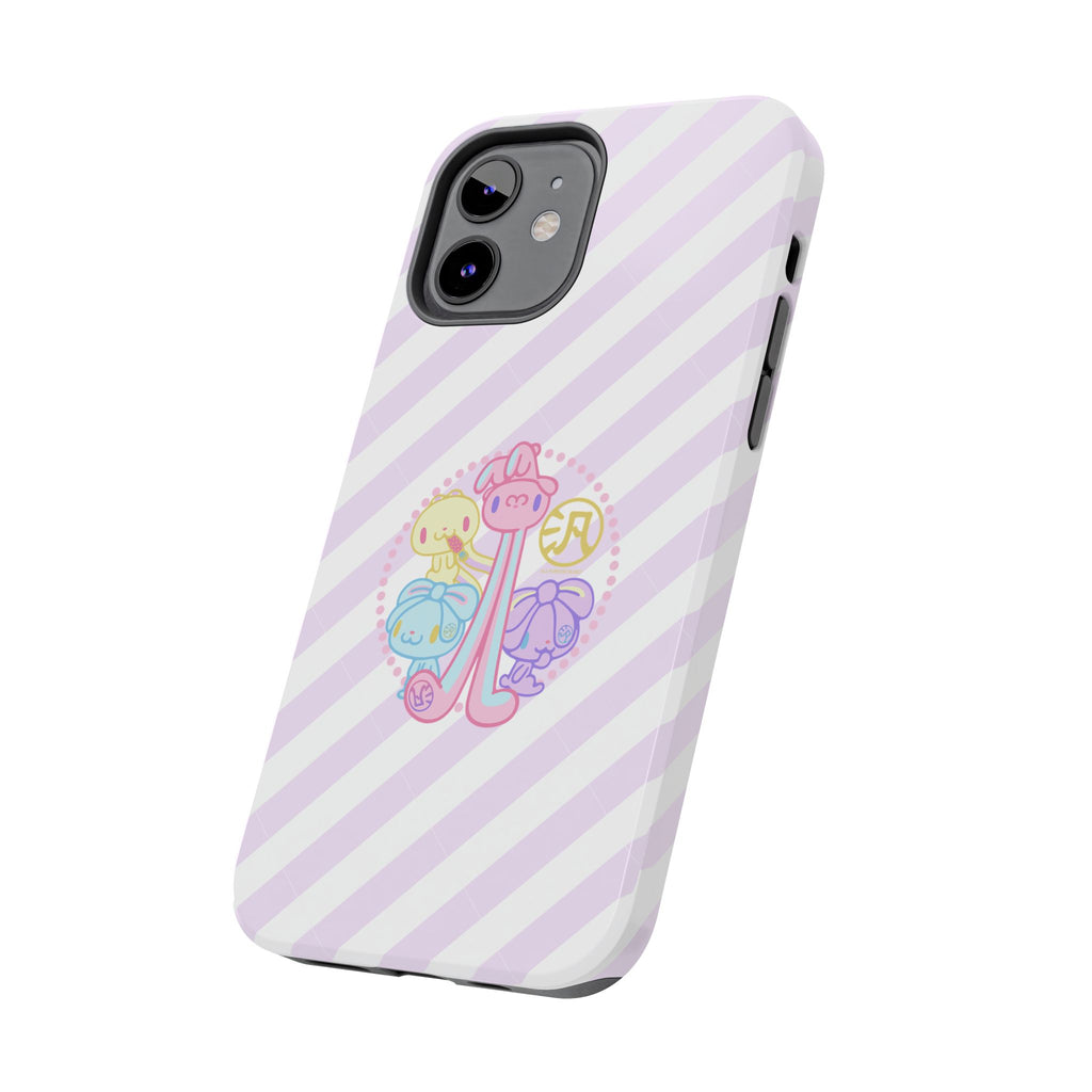 Group Pastel All Purpose Bunny - iPhone Case