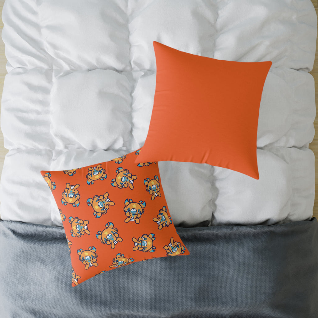 Gloomy Cancer Zodiac Square Poly Canvas Pillow