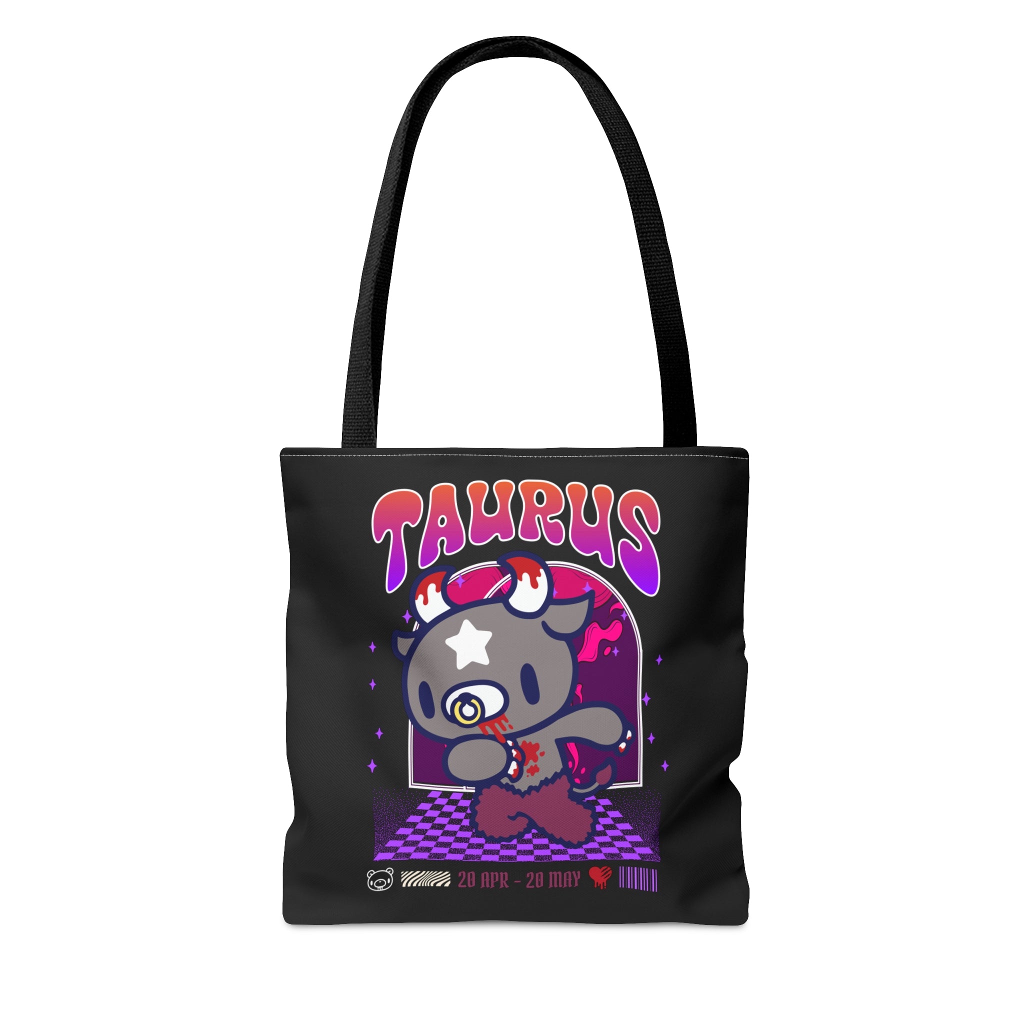 Gloomy Taurus  Zodiac Tote Bag