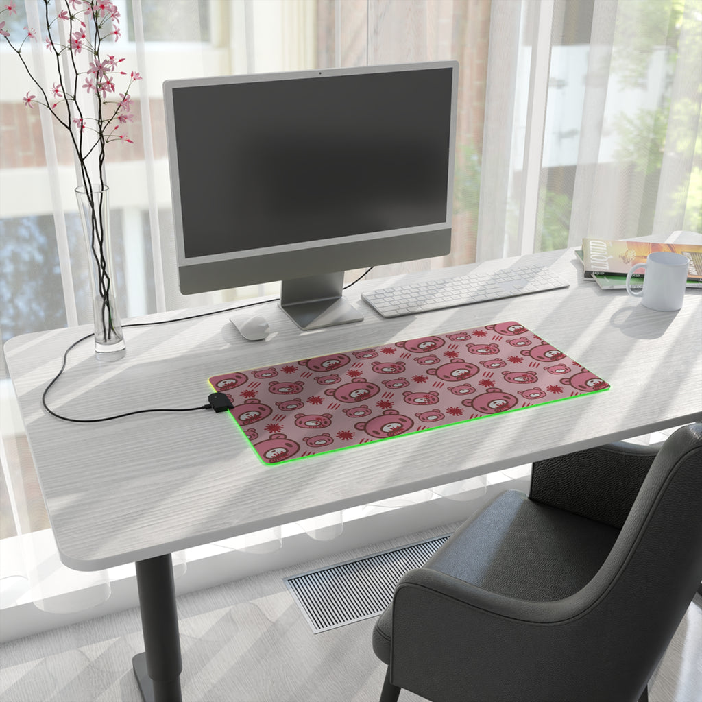 Gloomy Bear LED Gaming Mouse Pad