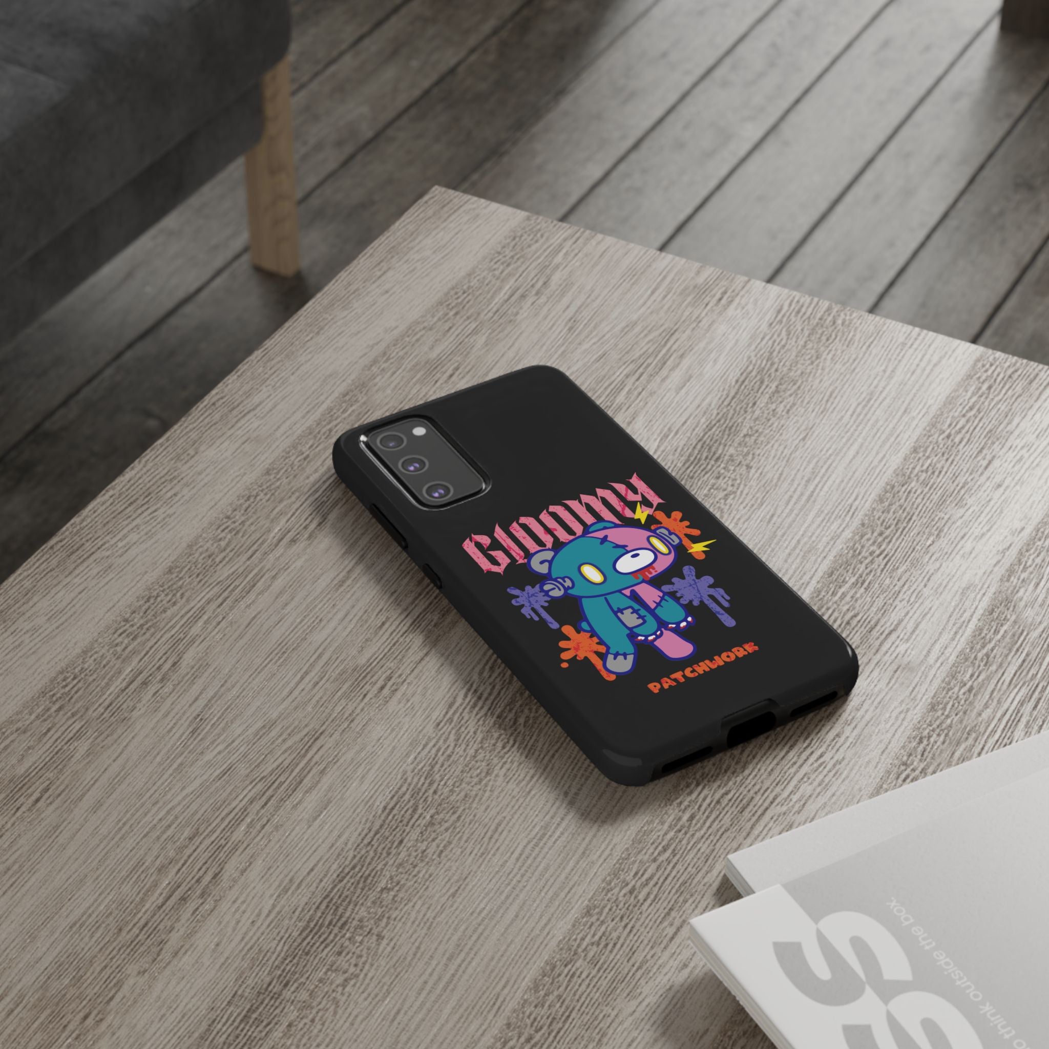 gloomy bear Halloween patchwork Phone Case