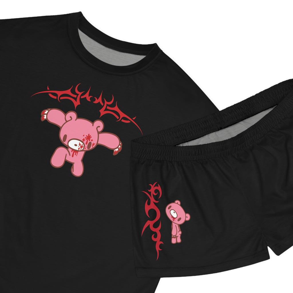 Gloomy Bear Y2K - Women's Short Pajama Set (AOP)