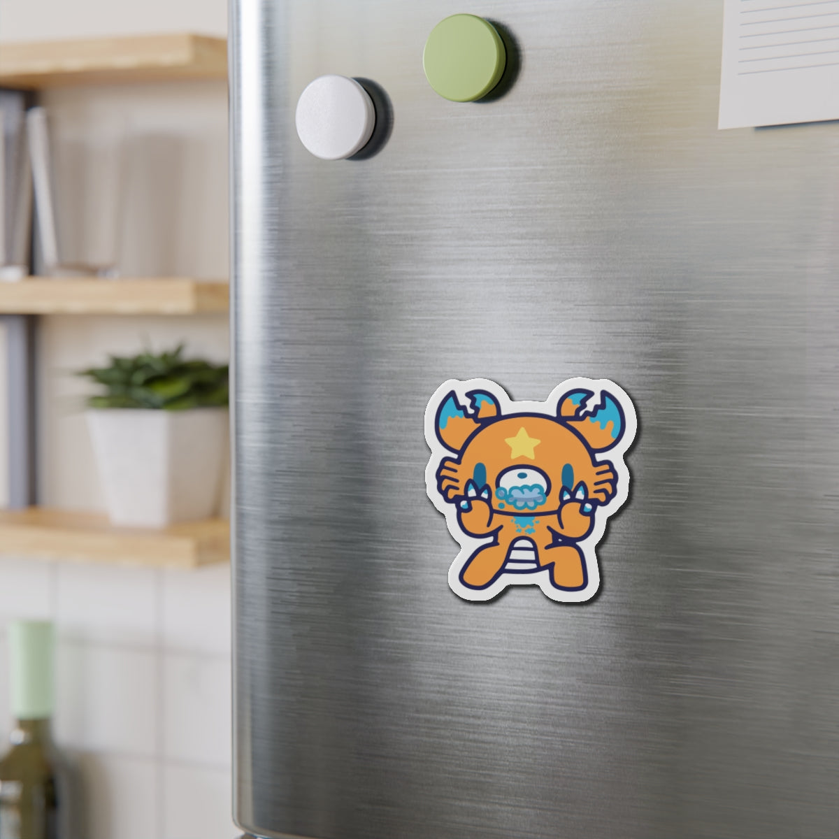 Zodiac Cancer Gloomy Die-Cut Magnets