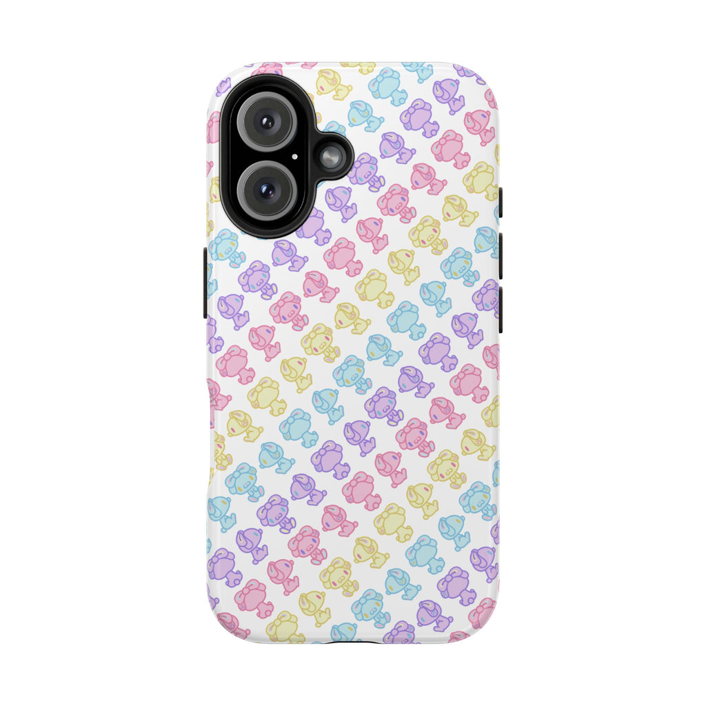 Rotating Pastel All Purpose Bunny - iPhone Case