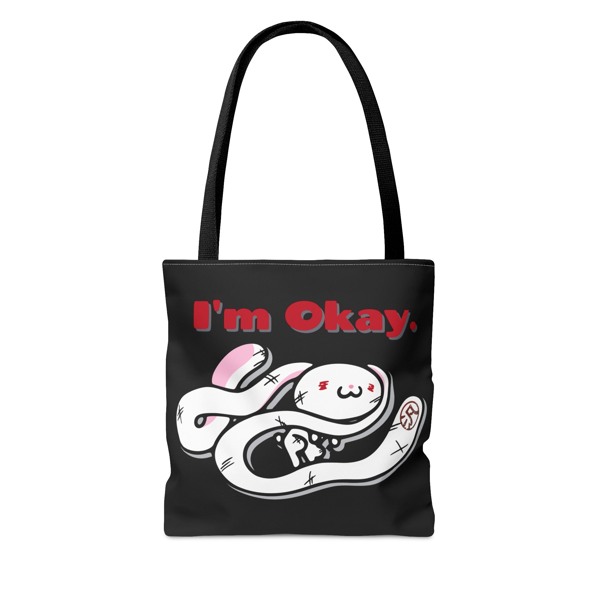 "I'm Okay" All-Purpose Bunny - Canvas Tote Bag