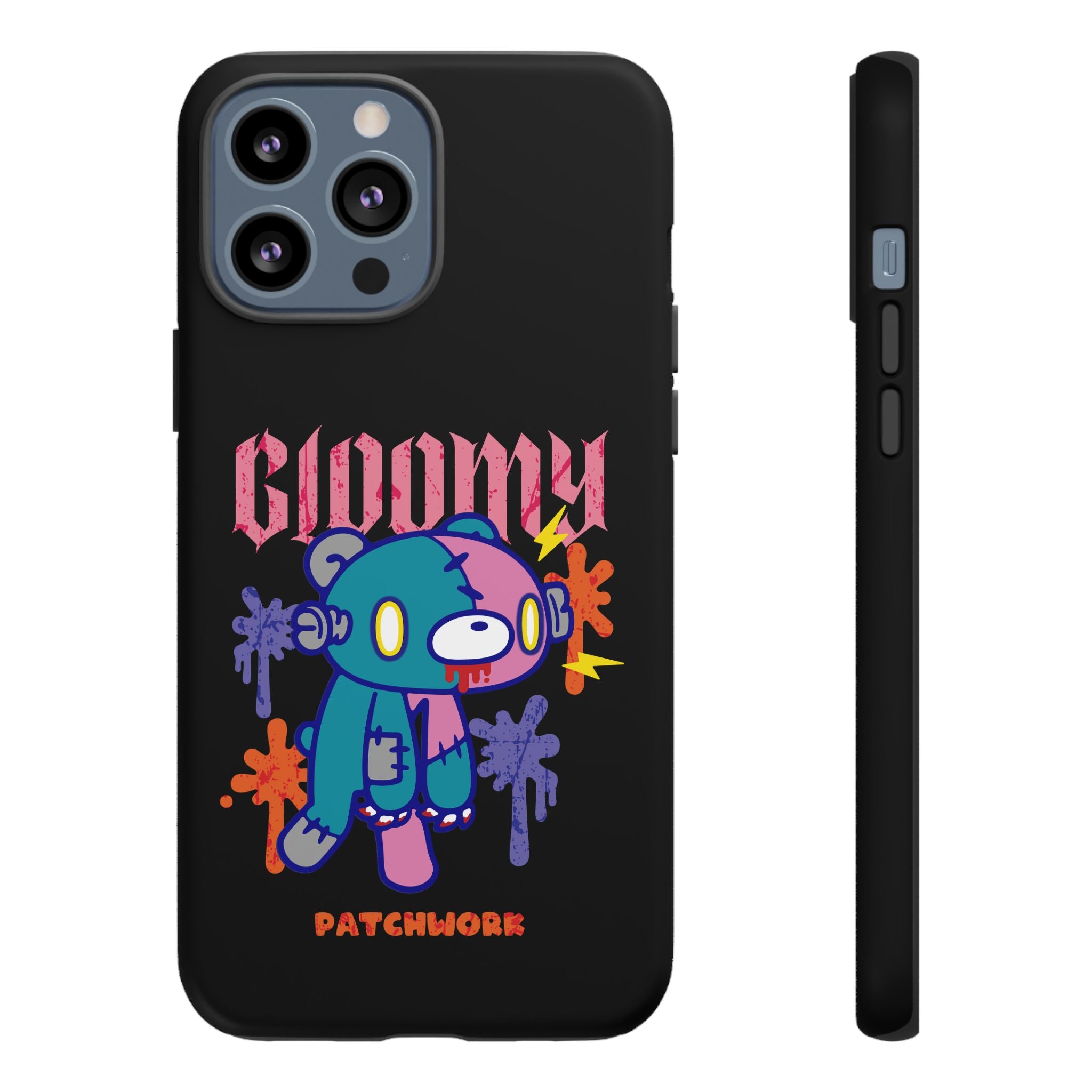 gloomy bear Halloween patchwork Phone Case